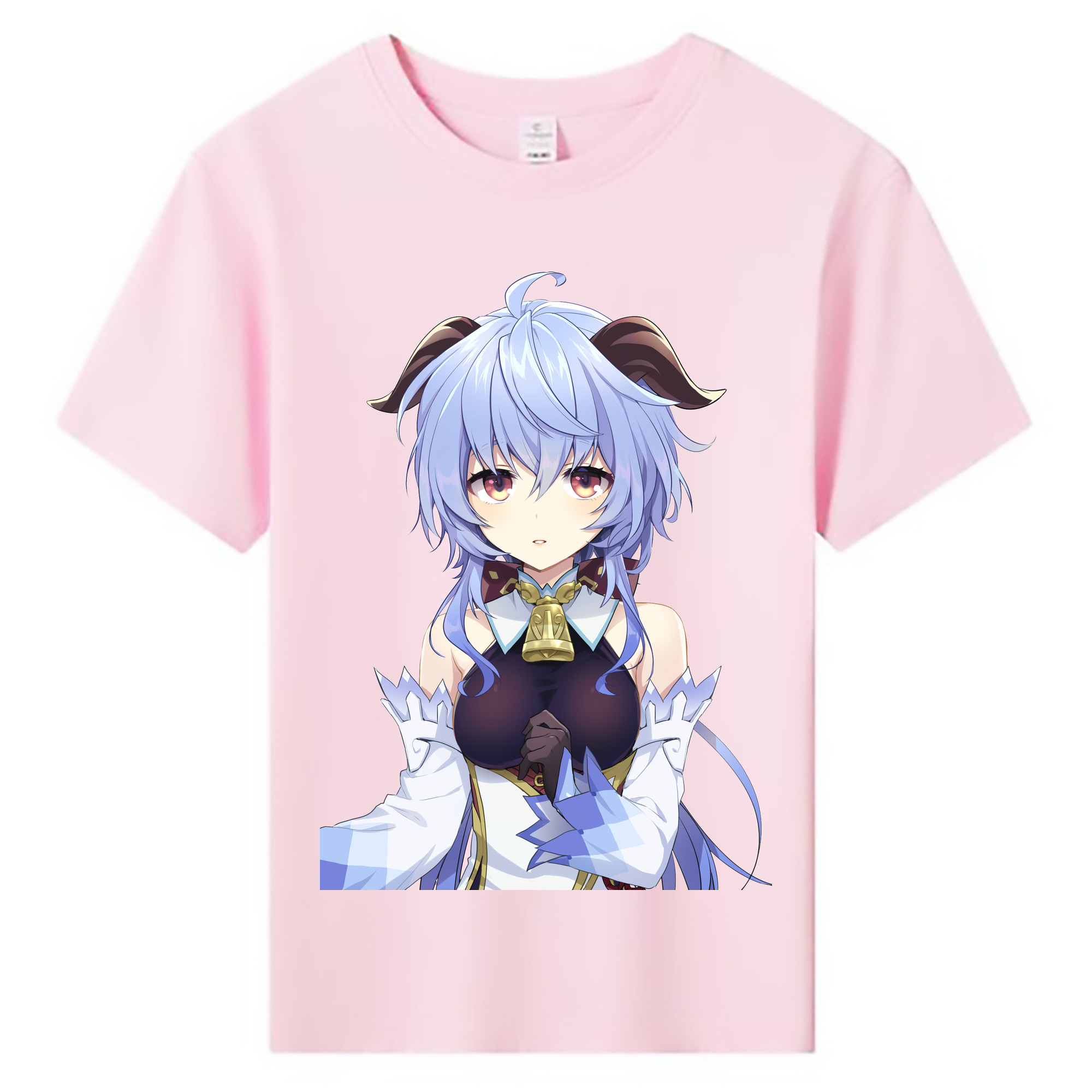げんし神 甘雨 かんう genshin Ganyu 綿100％キッズTシャツ（フロントプリント）