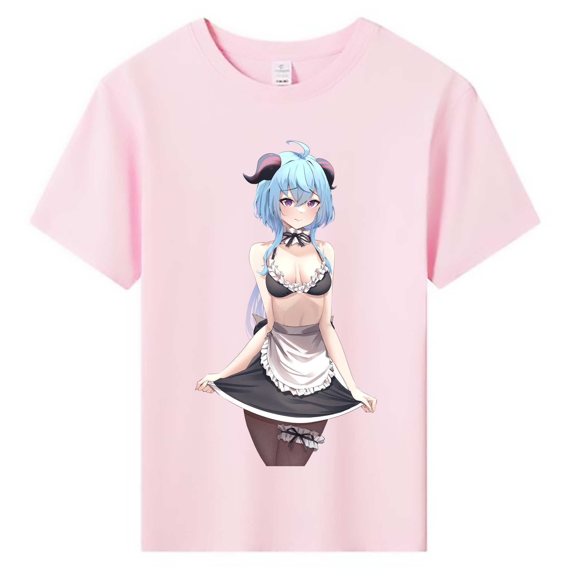げんし神 甘雨 かんう genshin Ganyu 綿100％キッズTシャツ（フロントプリント）