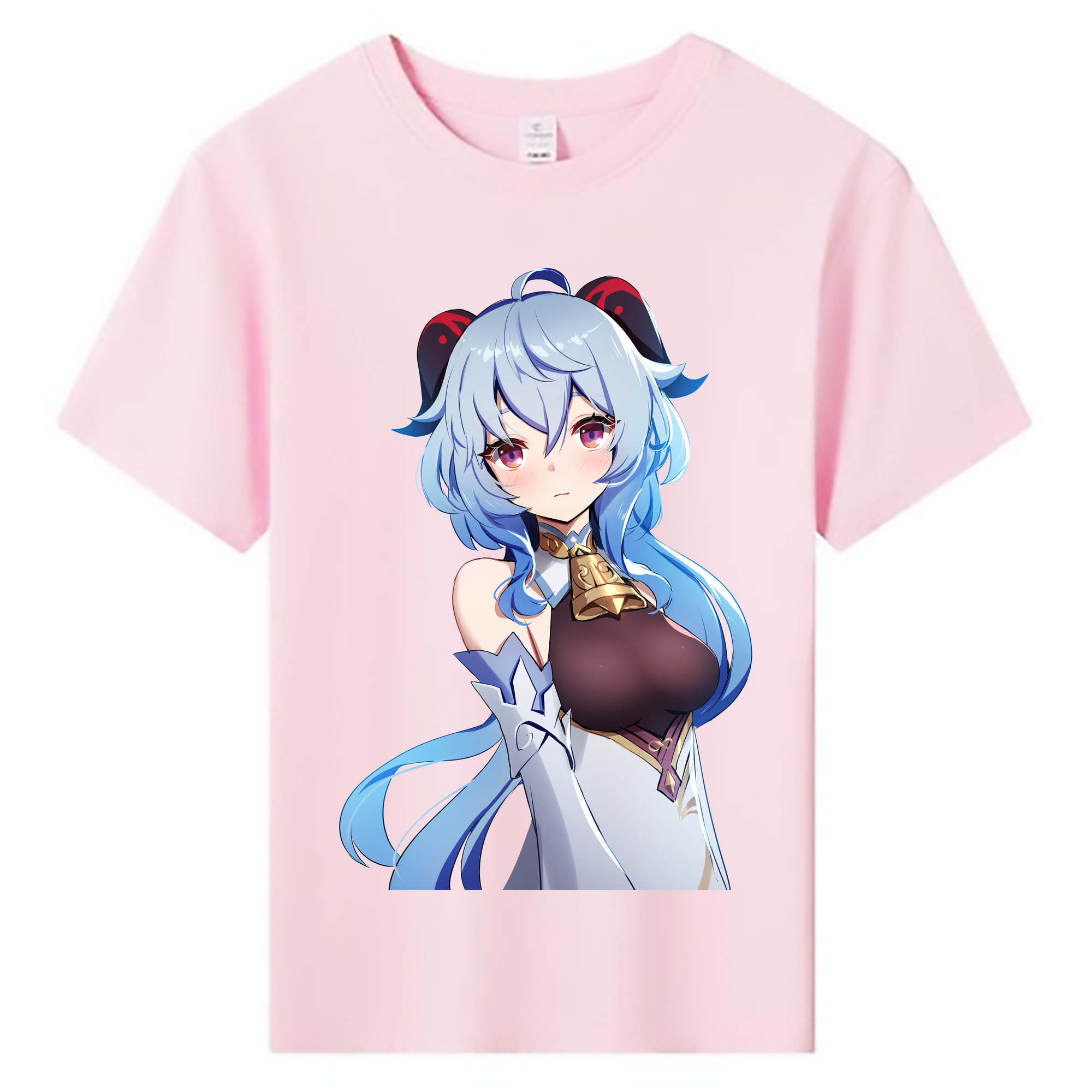 げんし神 甘雨 かんう genshin Ganyu 綿100％キッズTシャツ（フロントプリント）