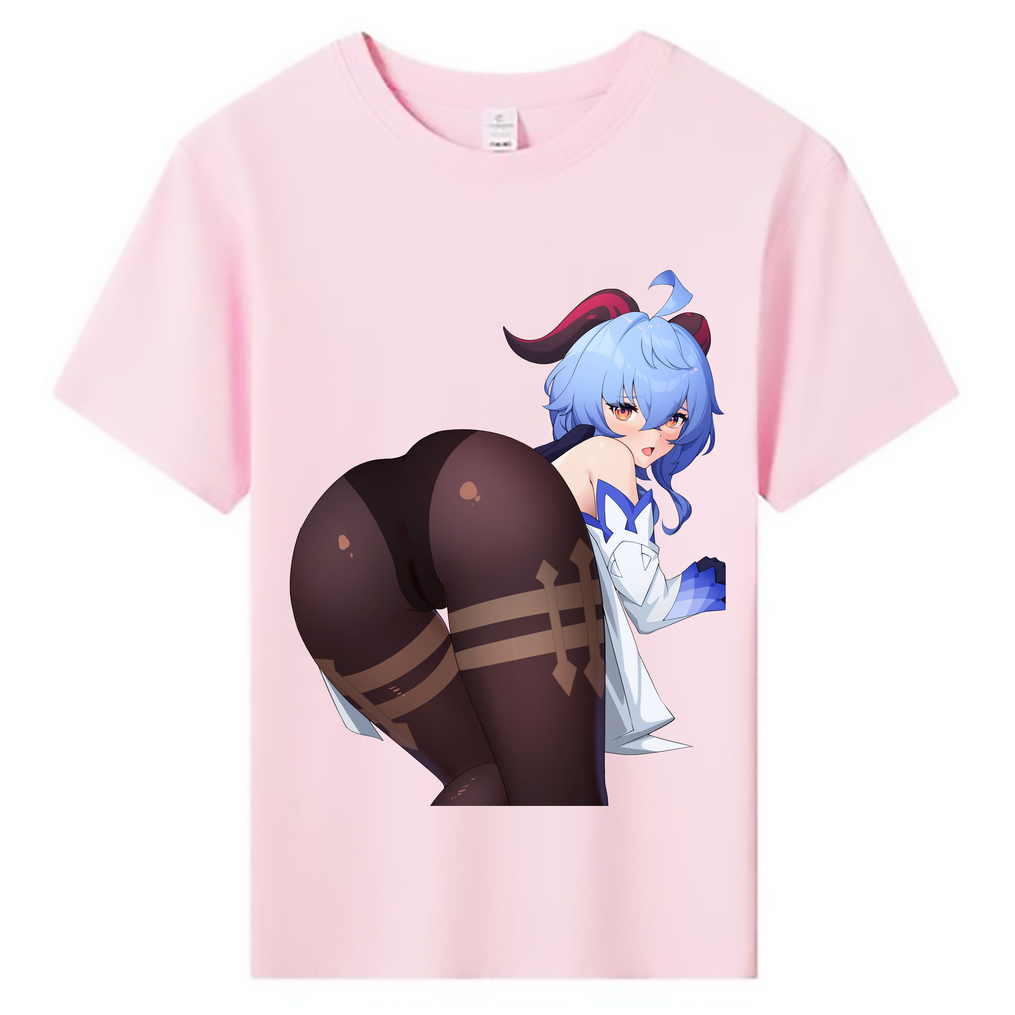 げんし神 甘雨 かんう genshin Ganyu 綿100％キッズTシャツ（フロントプリント）