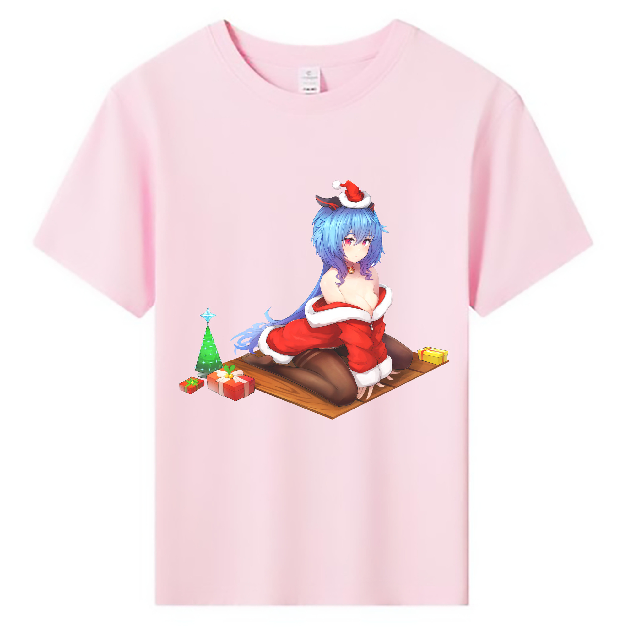 げんし神 甘雨 かんう genshin Ganyu 綿100％キッズTシャツ（フロントプリント）