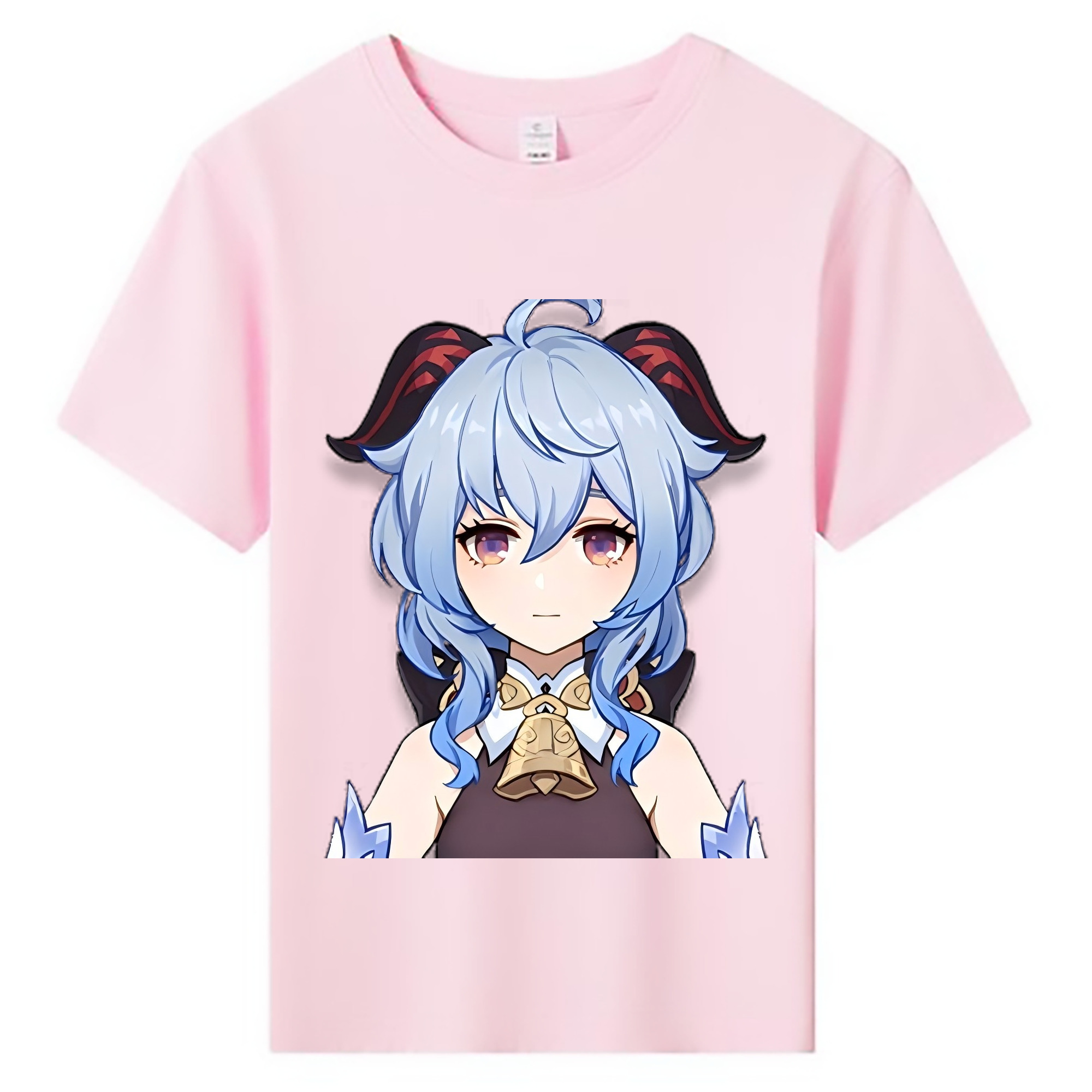 げんし神 甘雨 かんう genshin Ganyu 綿100％キッズTシャツ（フロントプリント）