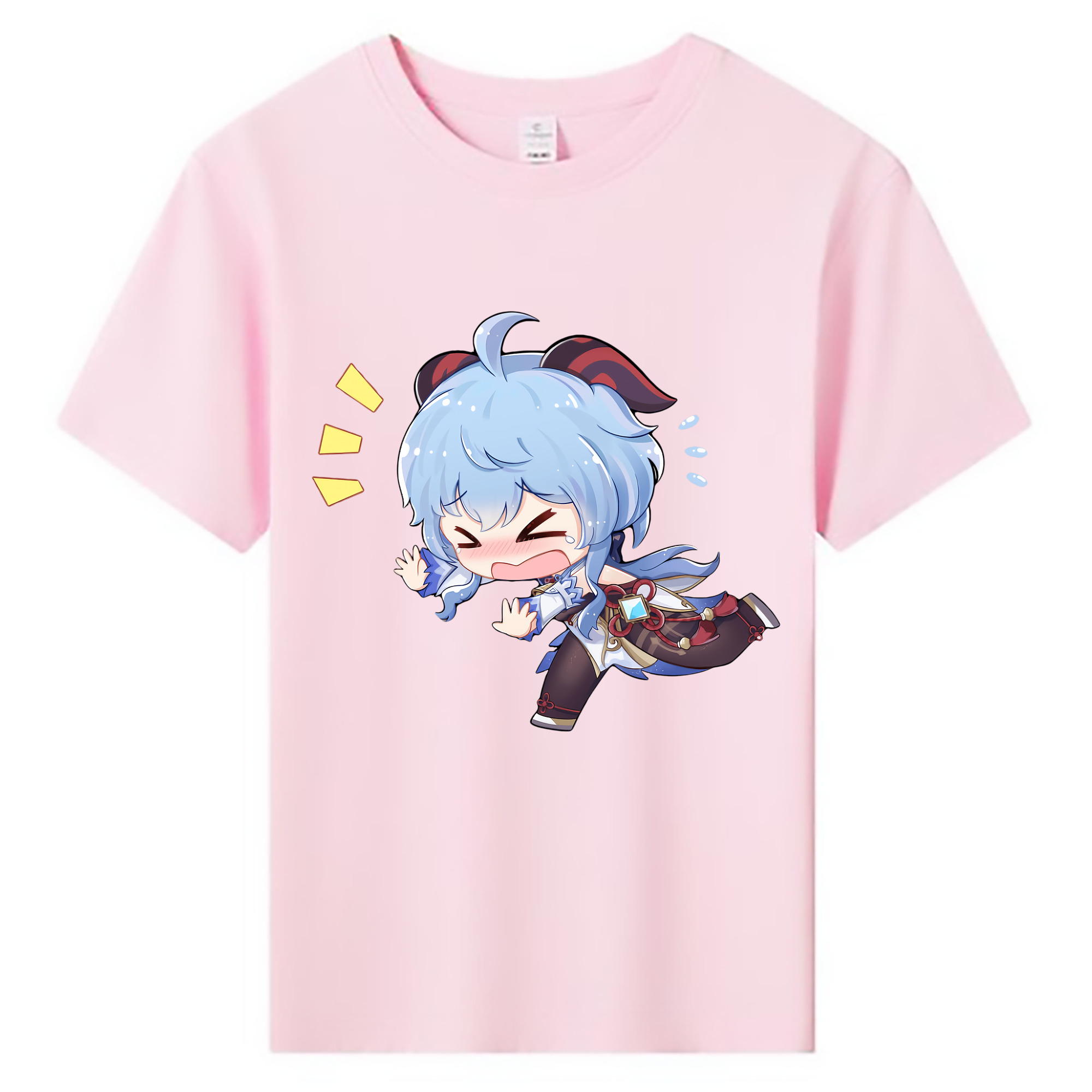 げんし神 甘雨 かんう genshin Ganyu 綿100％キッズTシャツ（フロントプリント）