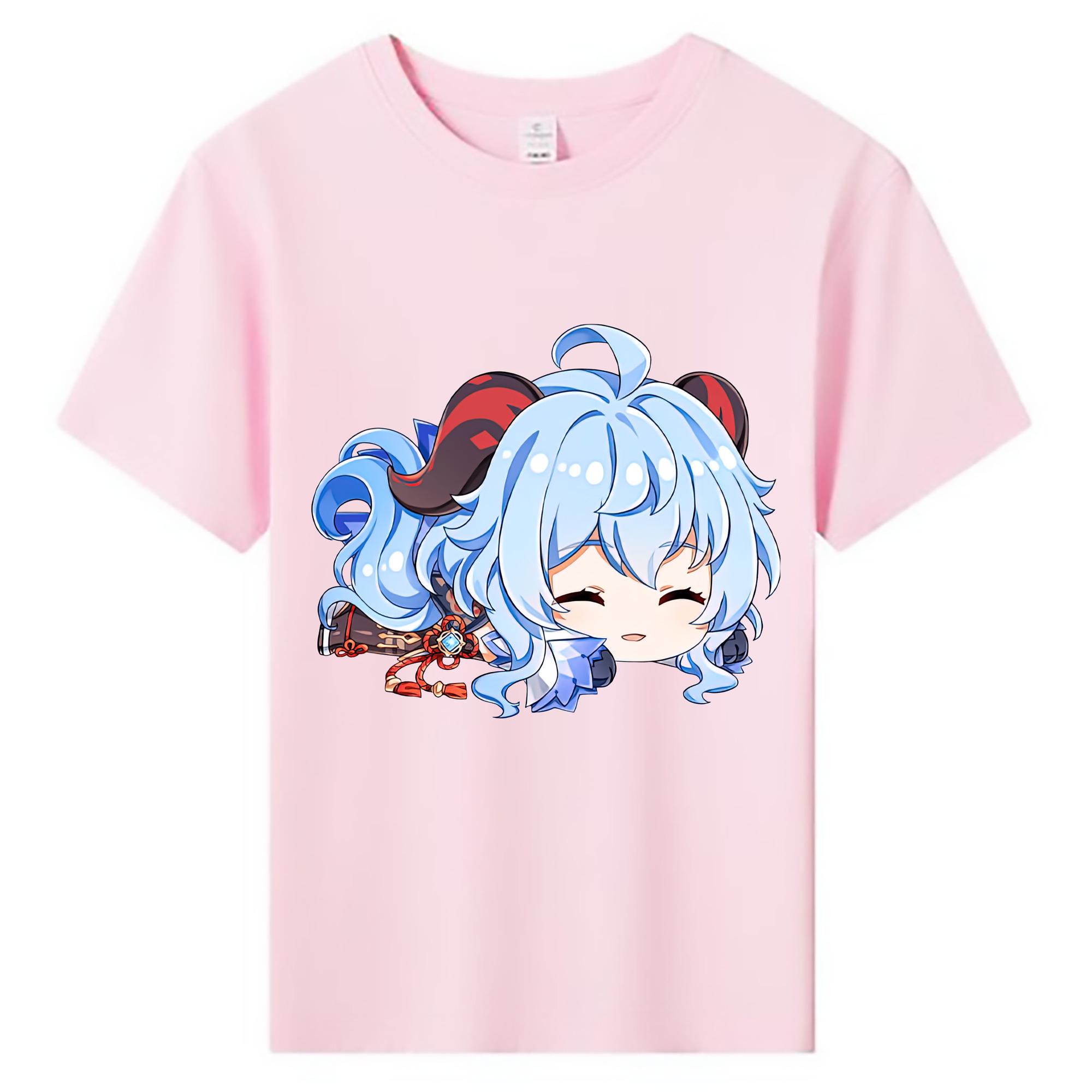 げんし神 甘雨 かんう genshin Ganyu 綿100％キッズTシャツ（フロントプリント）