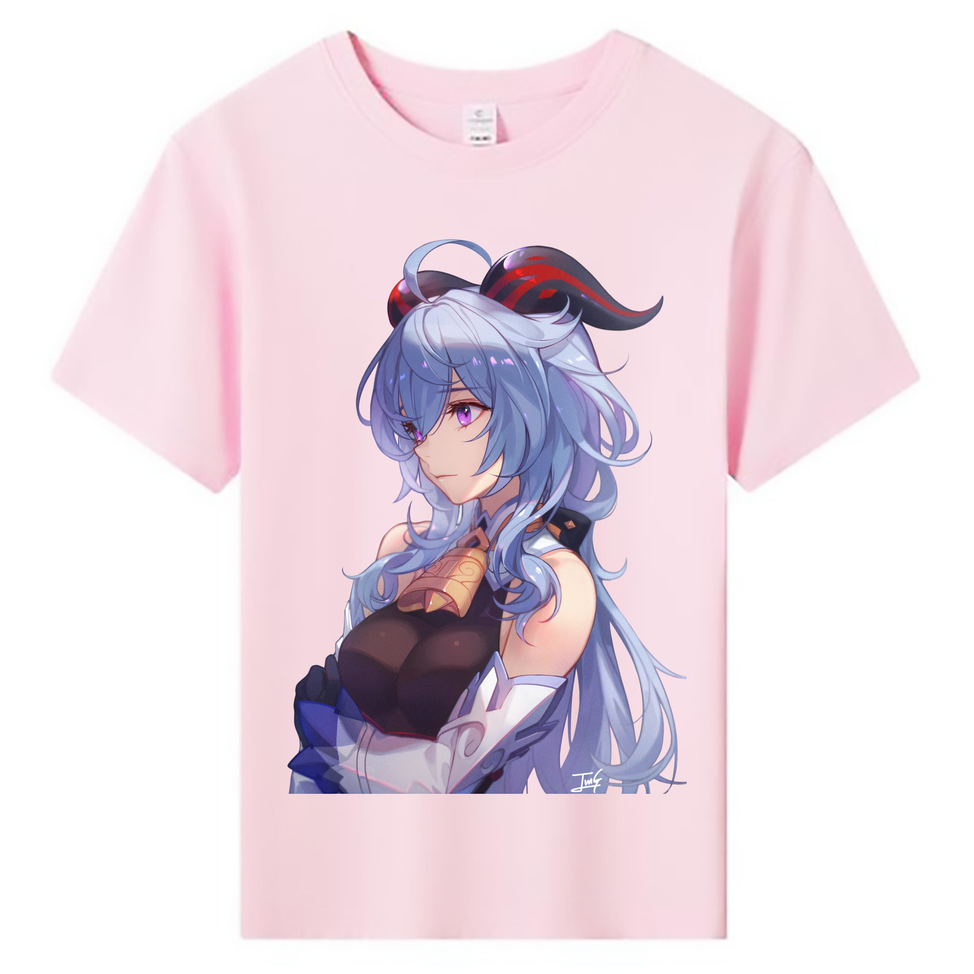 げんし神 甘雨 かんう genshin Ganyu 綿100％キッズTシャツ（フロントプリント）