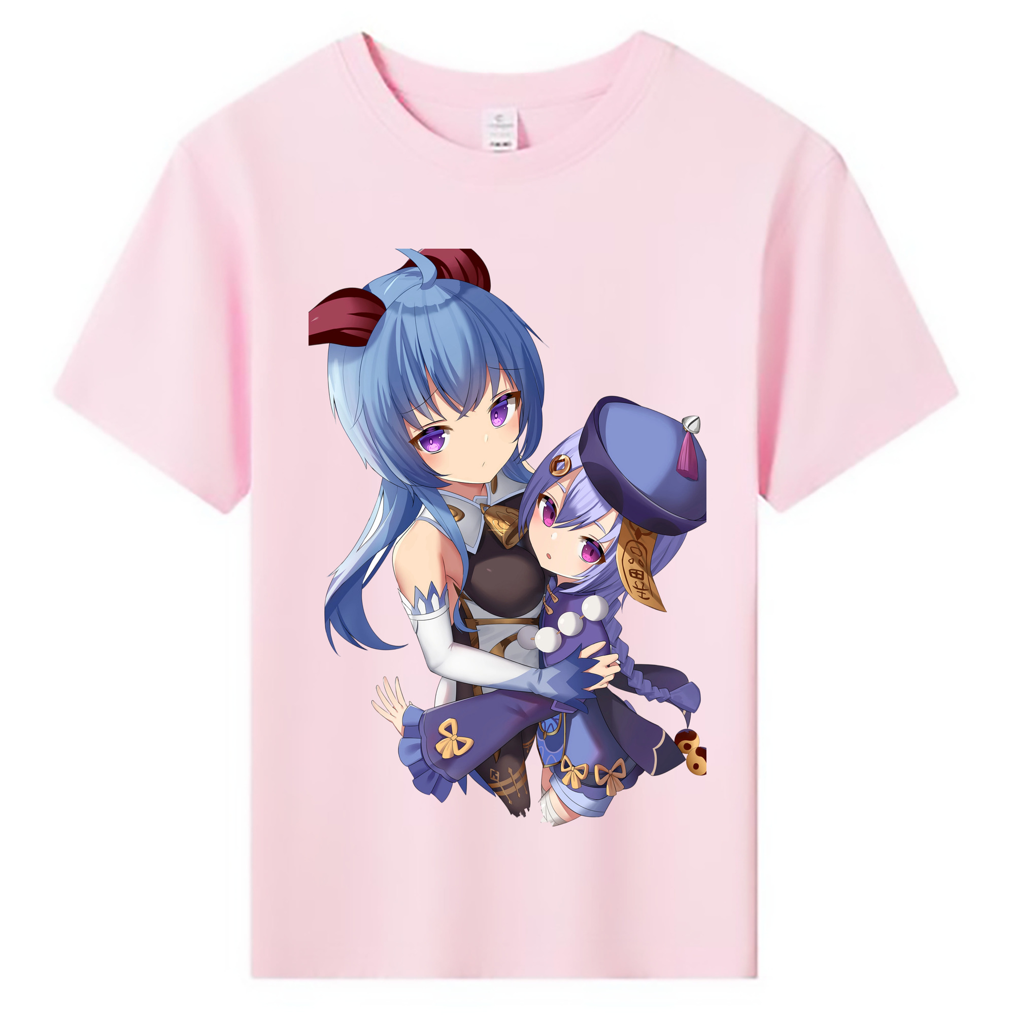 げんし神 甘雨 かんう genshin Ganyu 綿100％キッズTシャツ（フロントプリント）