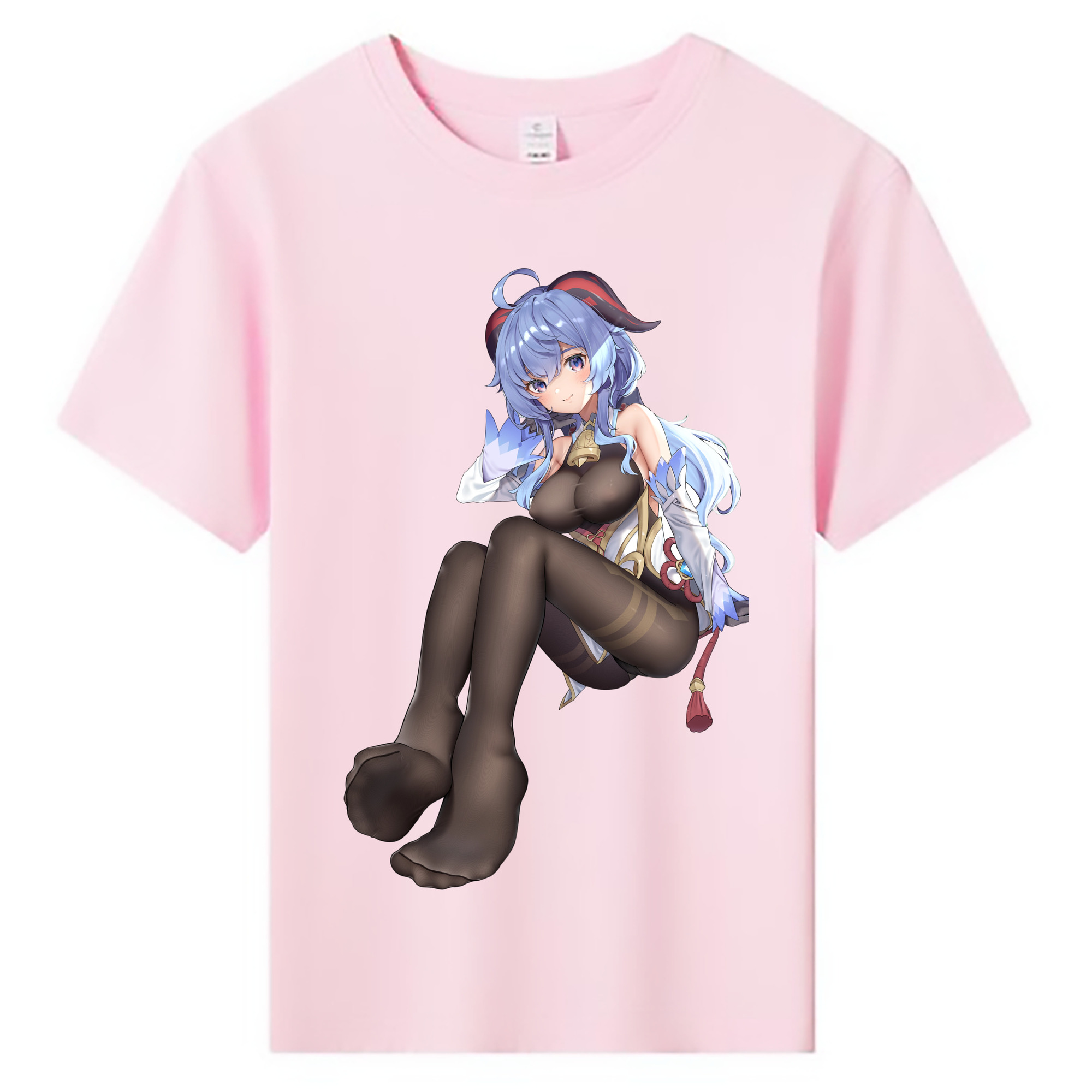 げんし神 甘雨 かんう genshin Ganyu 綿100％キッズTシャツ（フロントプリント）