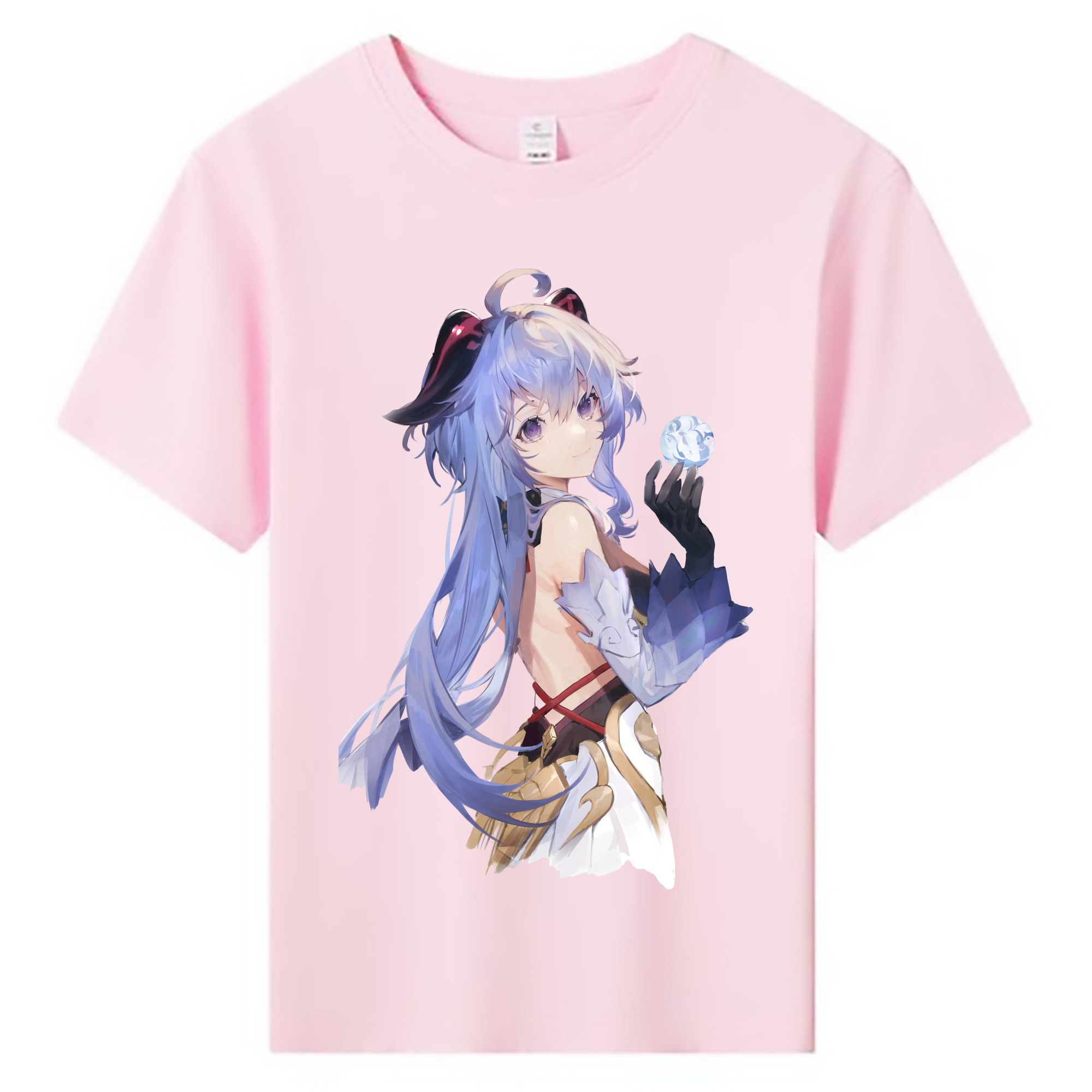 げんし神 甘雨 かんう genshin Ganyu 綿100％キッズTシャツ（フロントプリント）