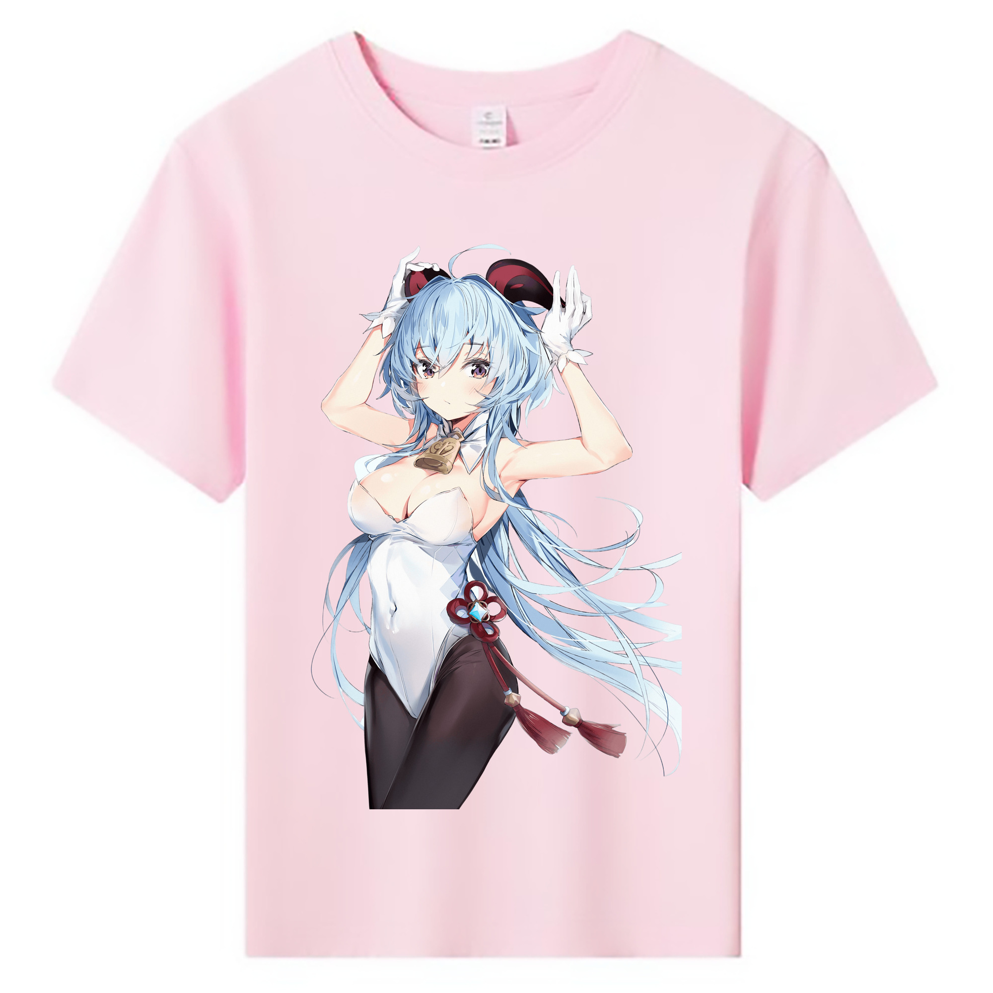 げんし神 甘雨 かんう genshin Ganyu 綿100％キッズTシャツ（フロントプリント）