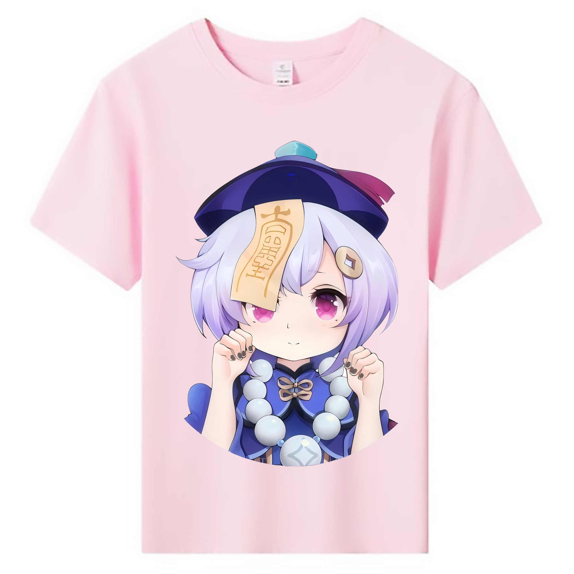 げんし神 七七 なな  genshin Nana 綿100％キッズTシャツ（フロントプリント）