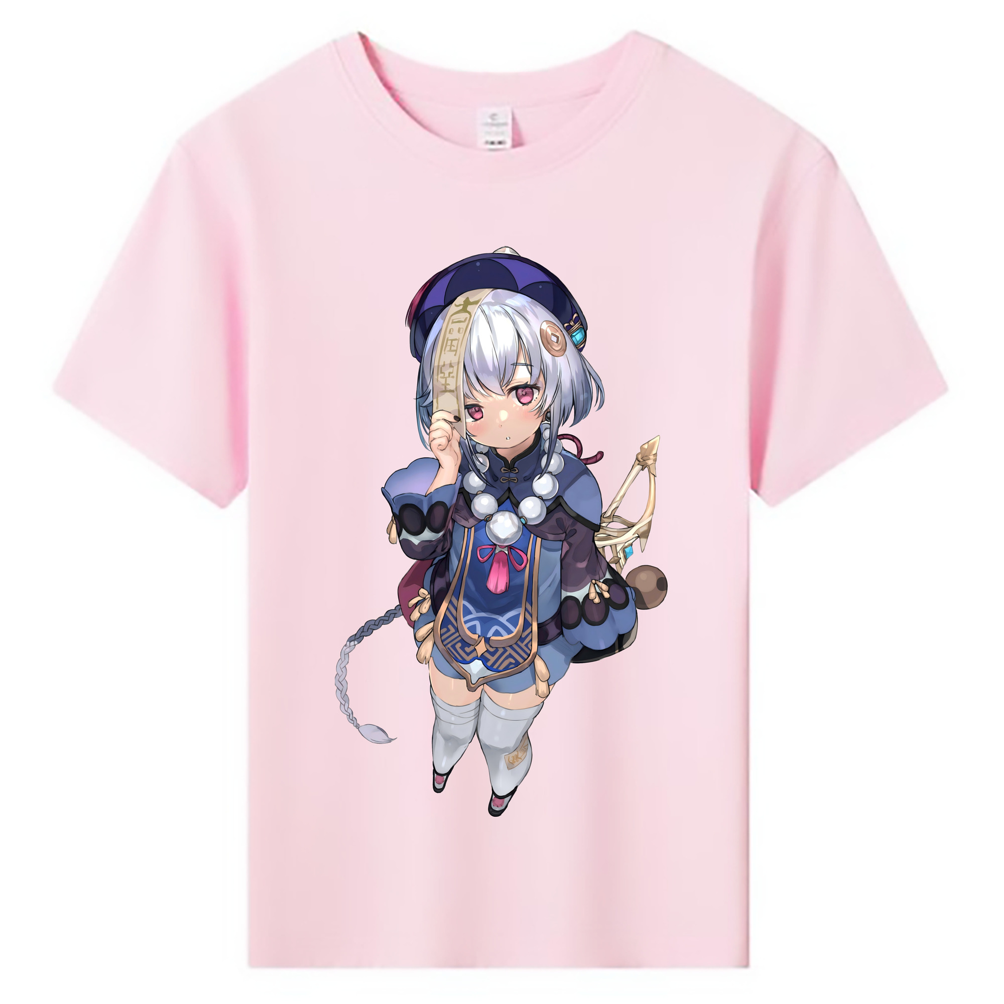 げんし神 七七 なな  genshin Nana 綿100％キッズTシャツ（フロントプリント）
