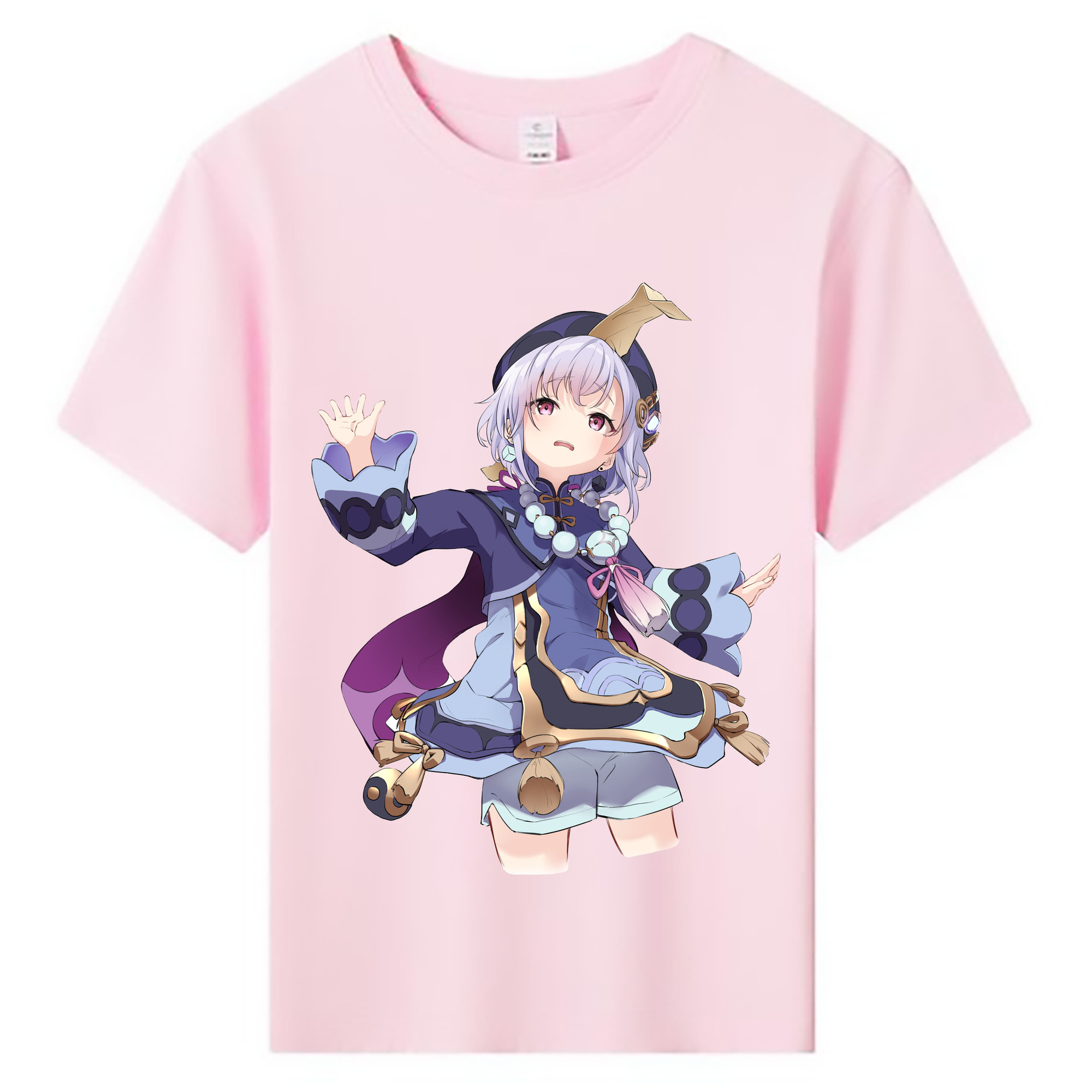 げんし神 七七 なな  genshin Nana 綿100％キッズTシャツ（フロントプリント）