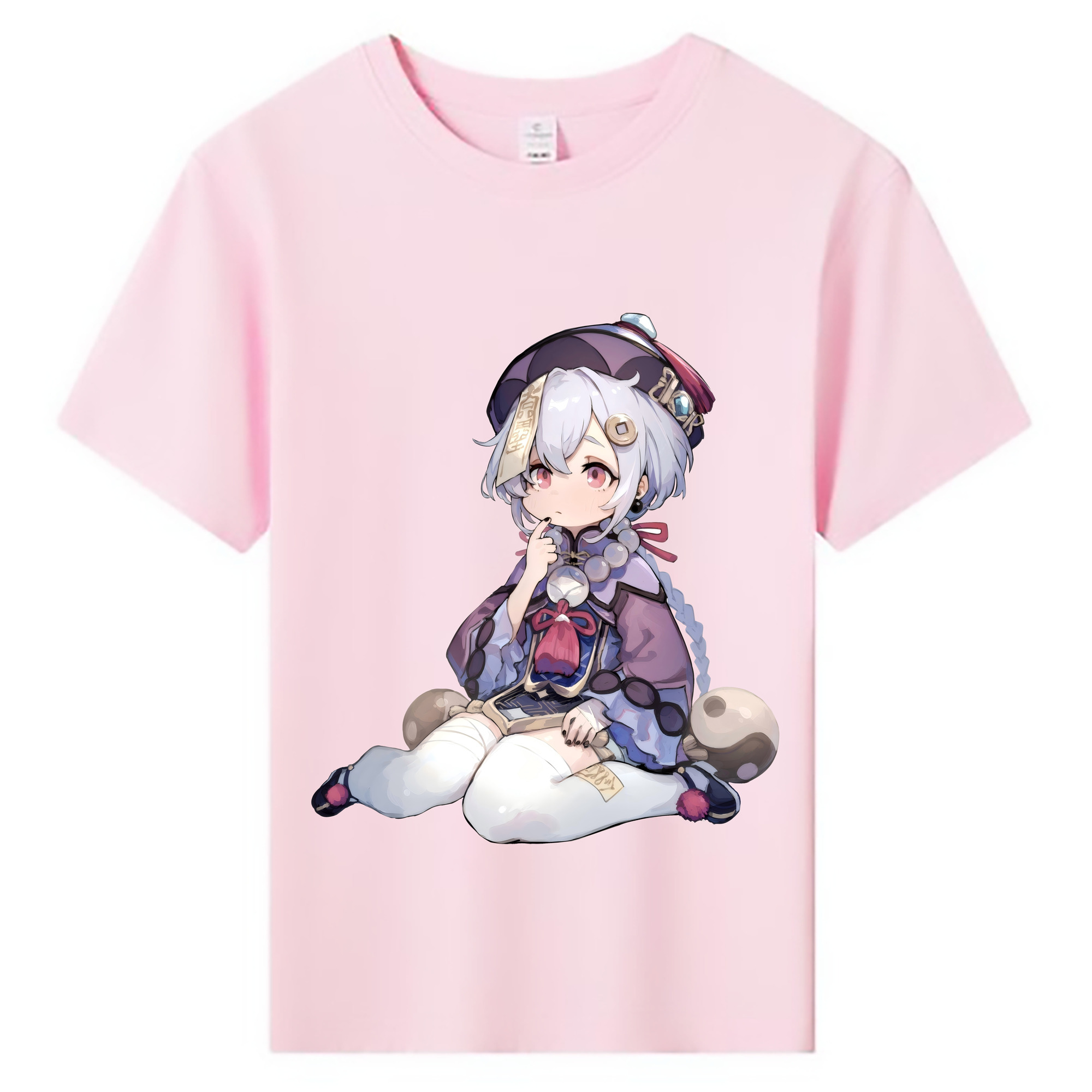 げんし神 七七 なな  genshin Nana 綿100％キッズTシャツ（フロントプリント）