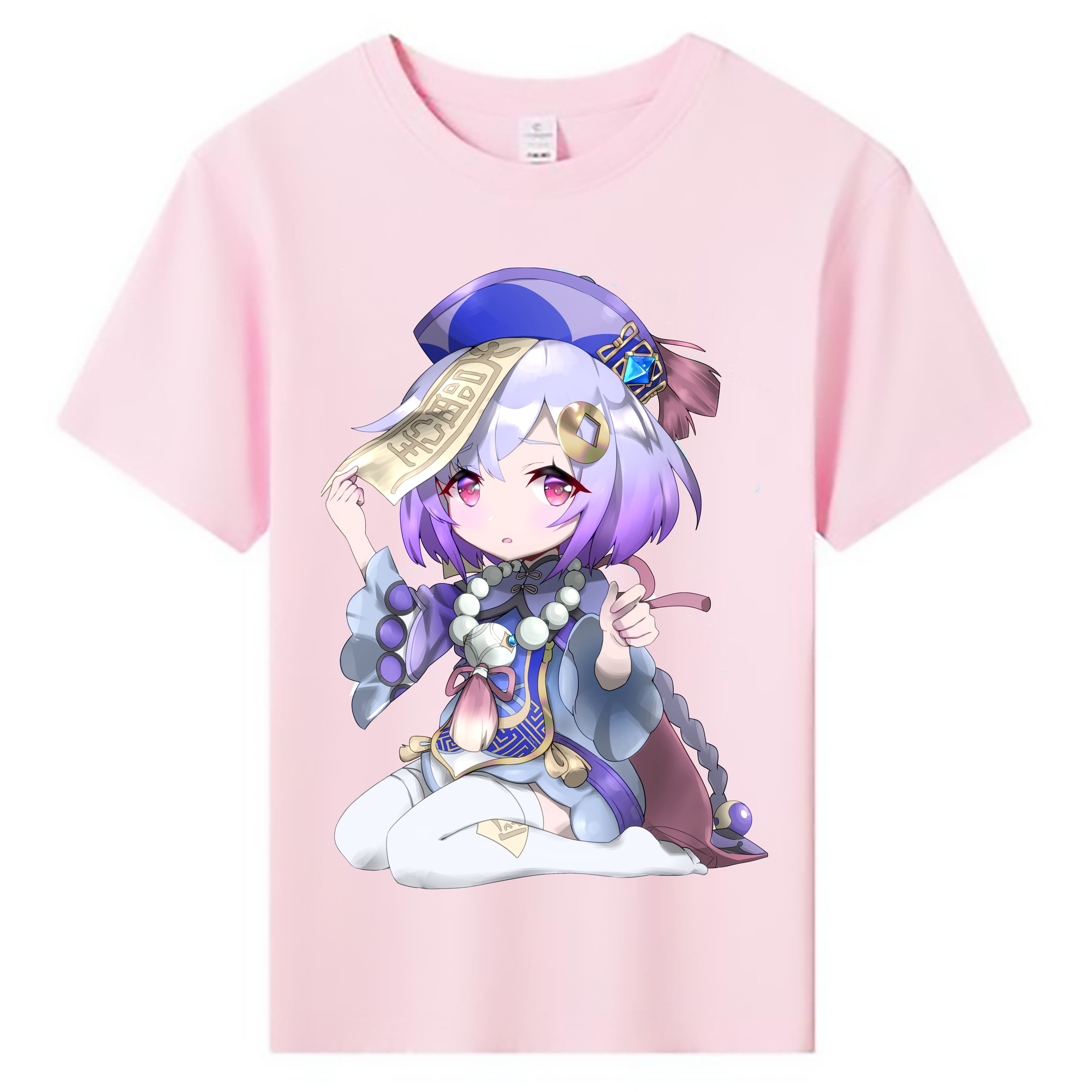 げんし神 七七 なな  genshin Nana 綿100％キッズTシャツ（フロントプリント）