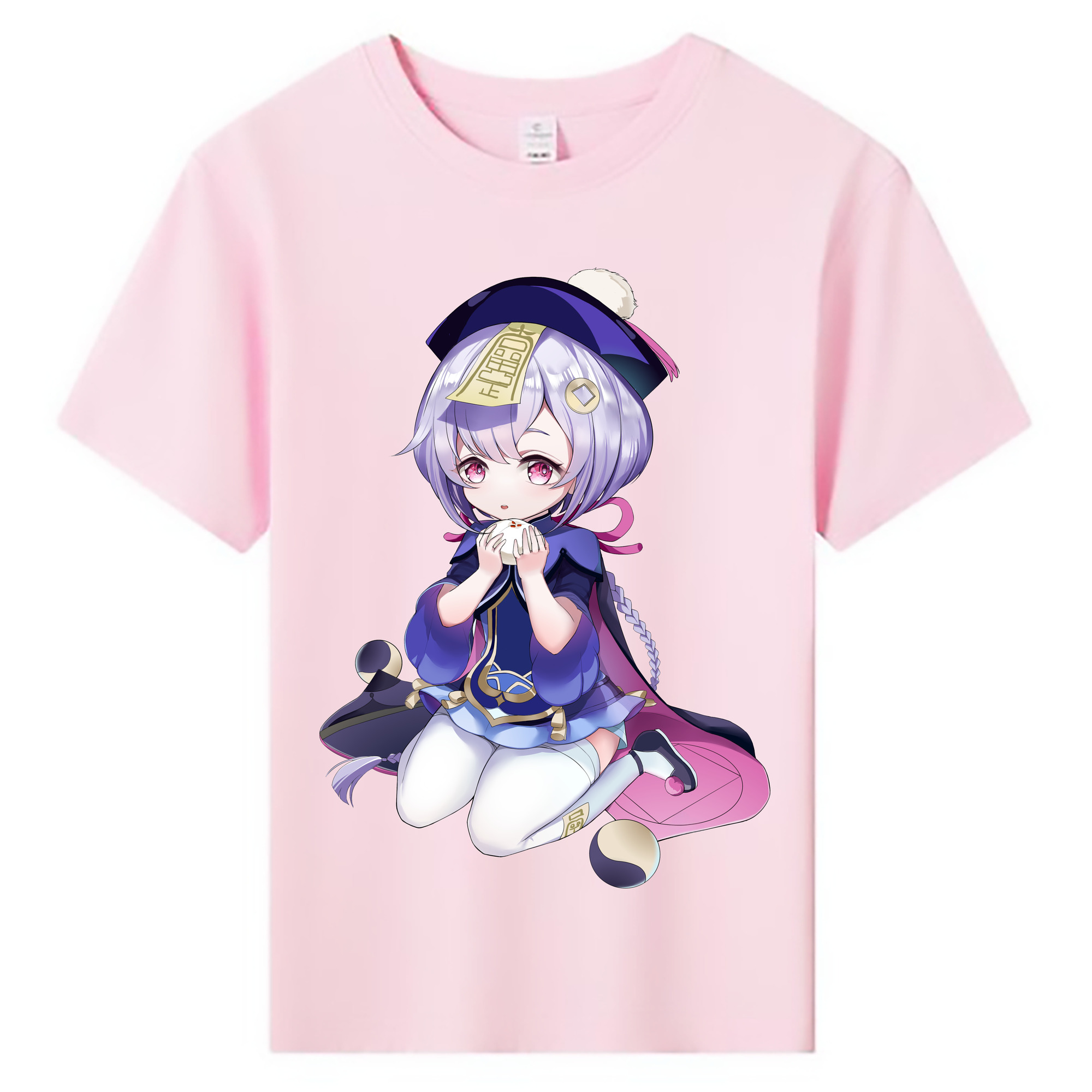 げんし神 七七 なな  genshin Nana 綿100％キッズTシャツ（フロントプリント）