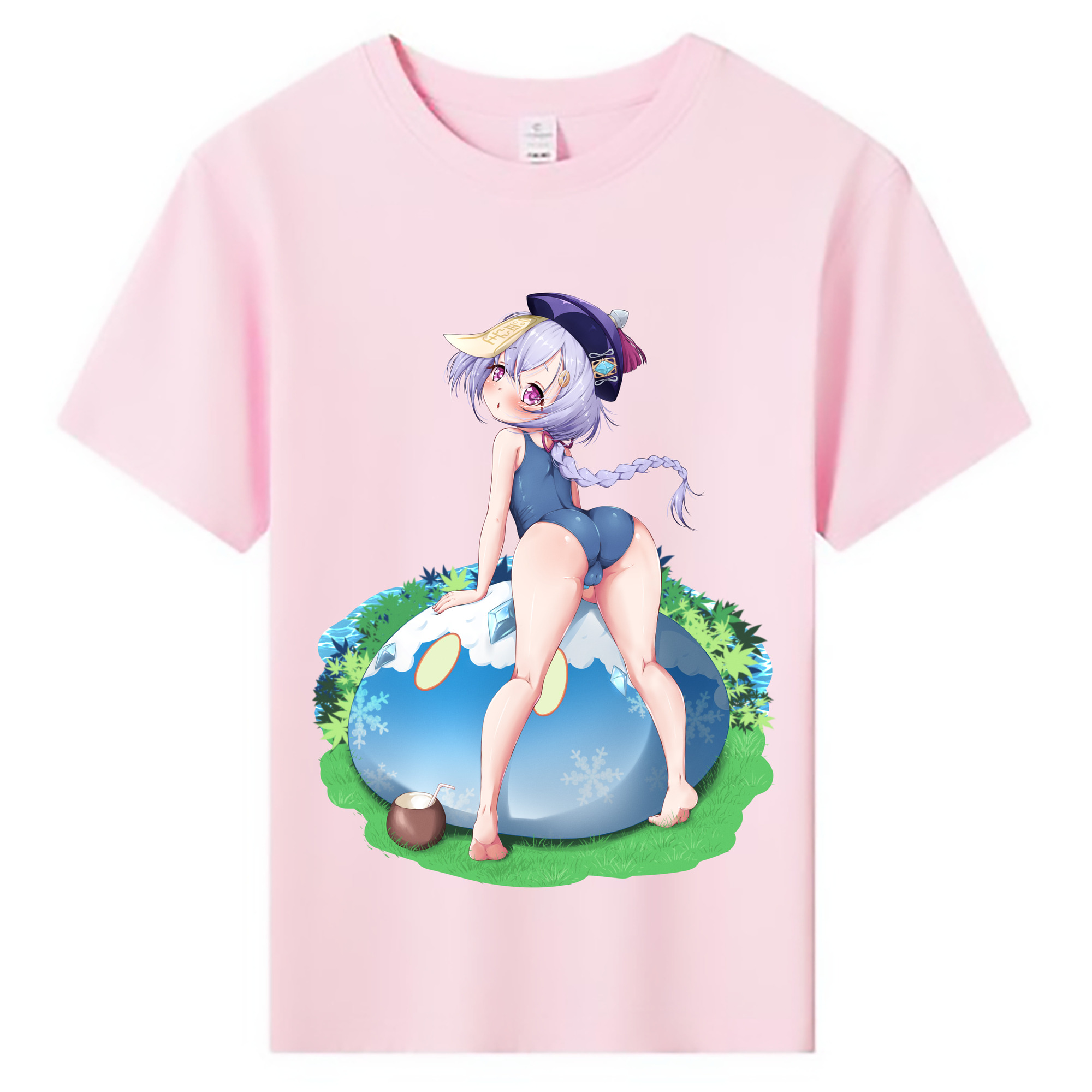 げんし神 七七 なな  genshin Nana 綿100％キッズTシャツ（フロントプリント）