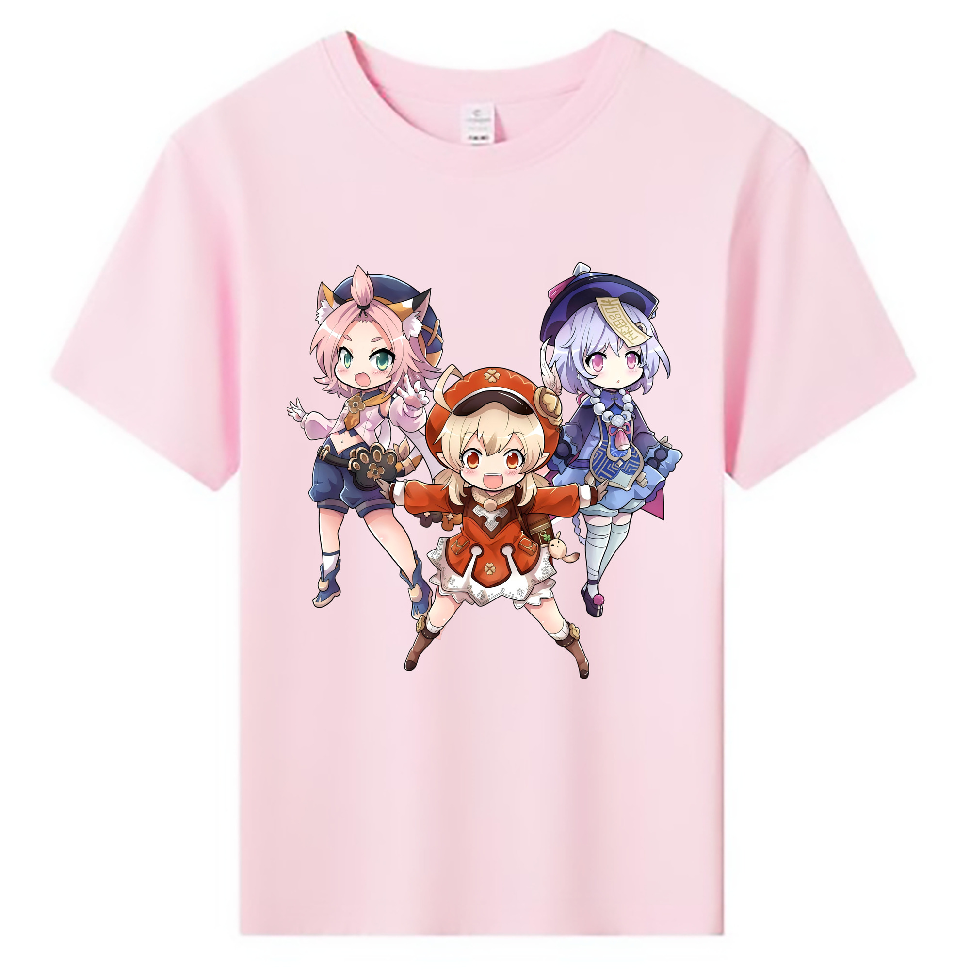 げんし神 七七 なな  genshin Nana 綿100％キッズTシャツ（フロントプリント）