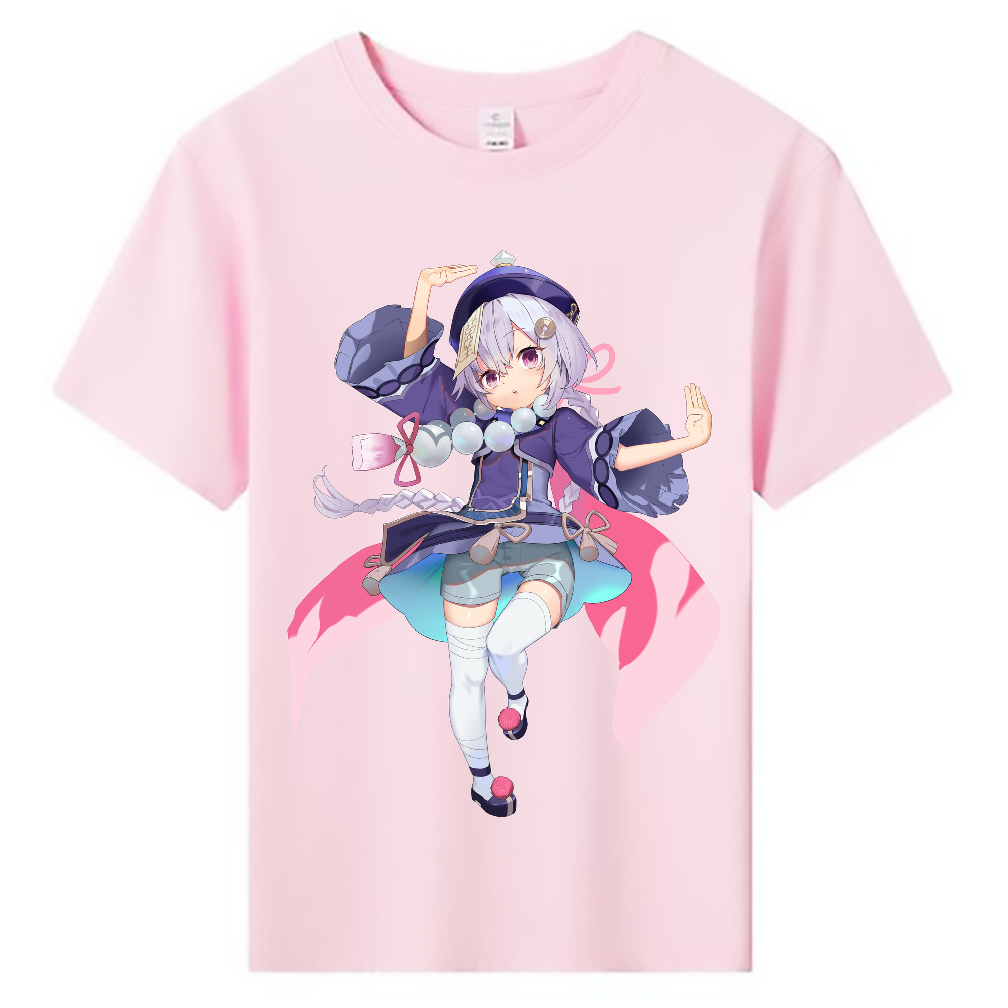 げんし神 七七 なな  genshin Nana 綿100％キッズTシャツ（フロントプリント）