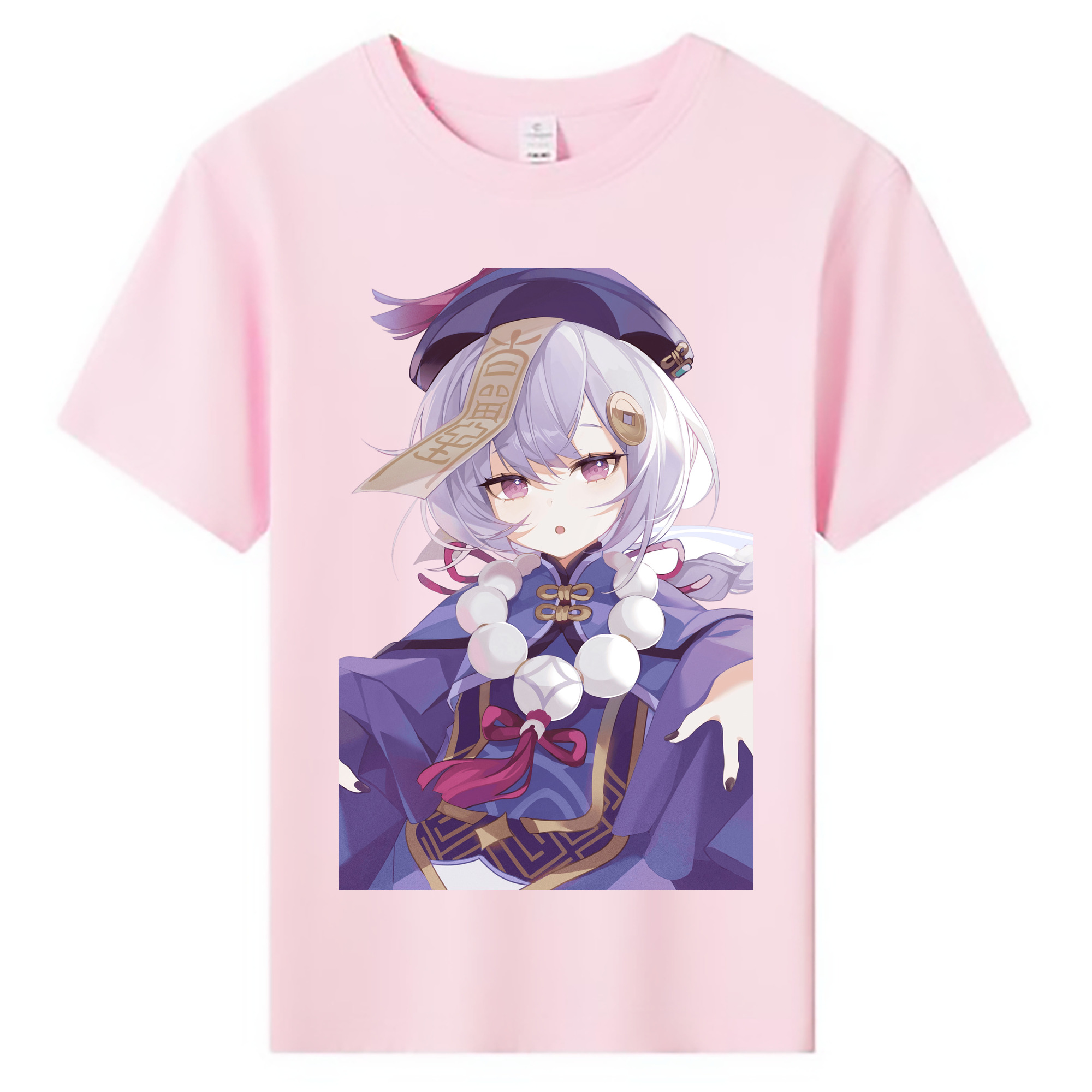 げんし神 七七 なな  genshin Nana 綿100％キッズTシャツ（フロントプリント）