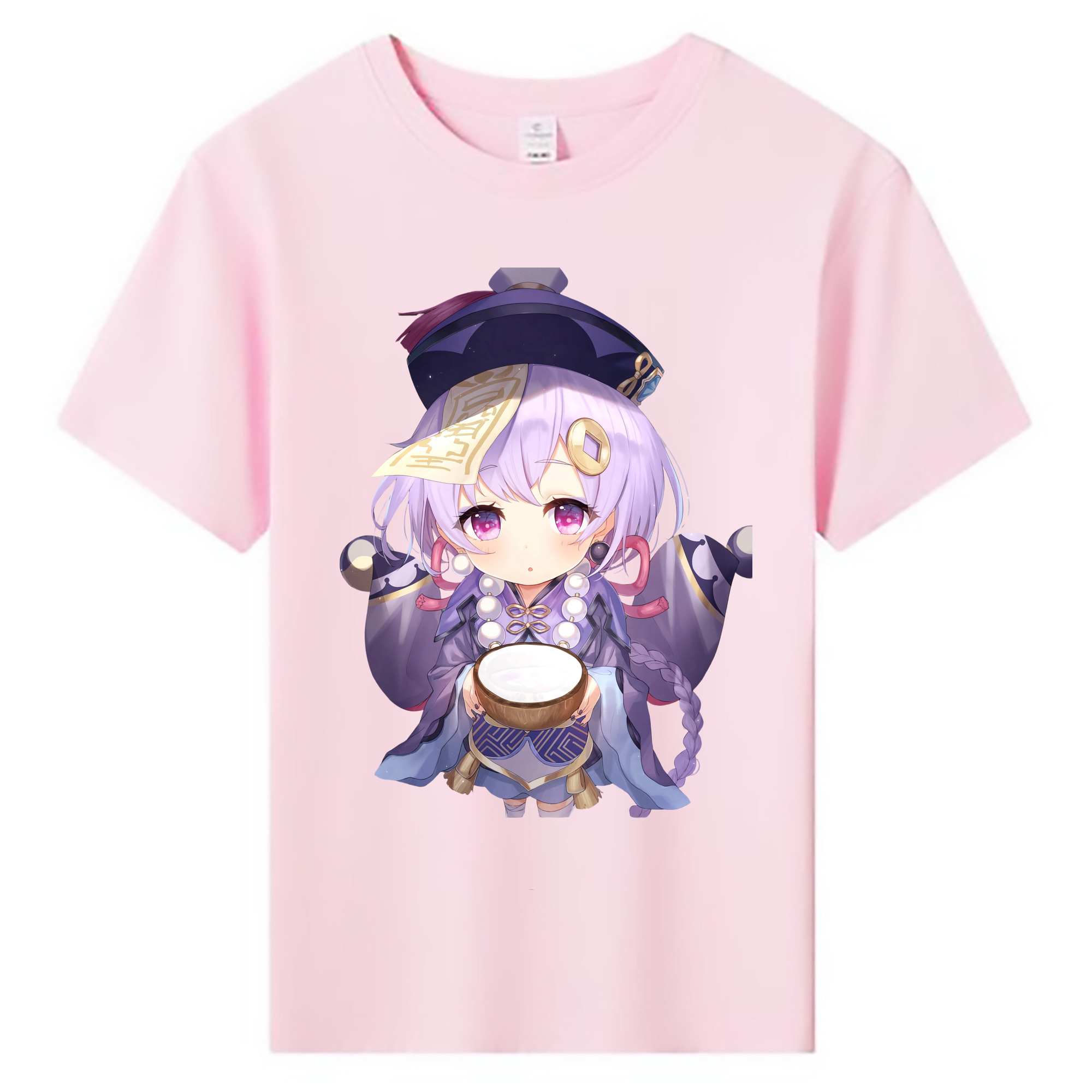 げんし神 七七 なな  genshin Nana 綿100％キッズTシャツ（フロントプリント）