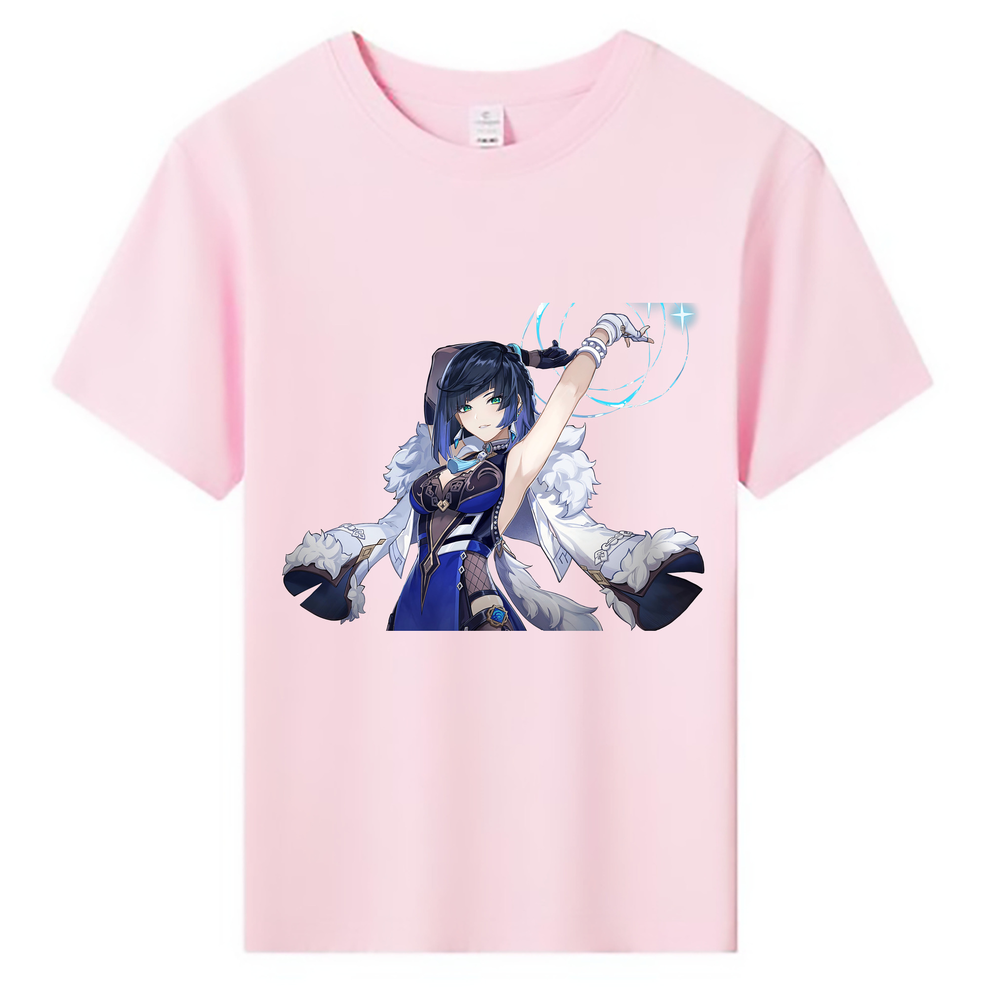 げんし神 夜兰 やらん genshin Yaran 綿100％キッズTシャツ（フロントプリント）