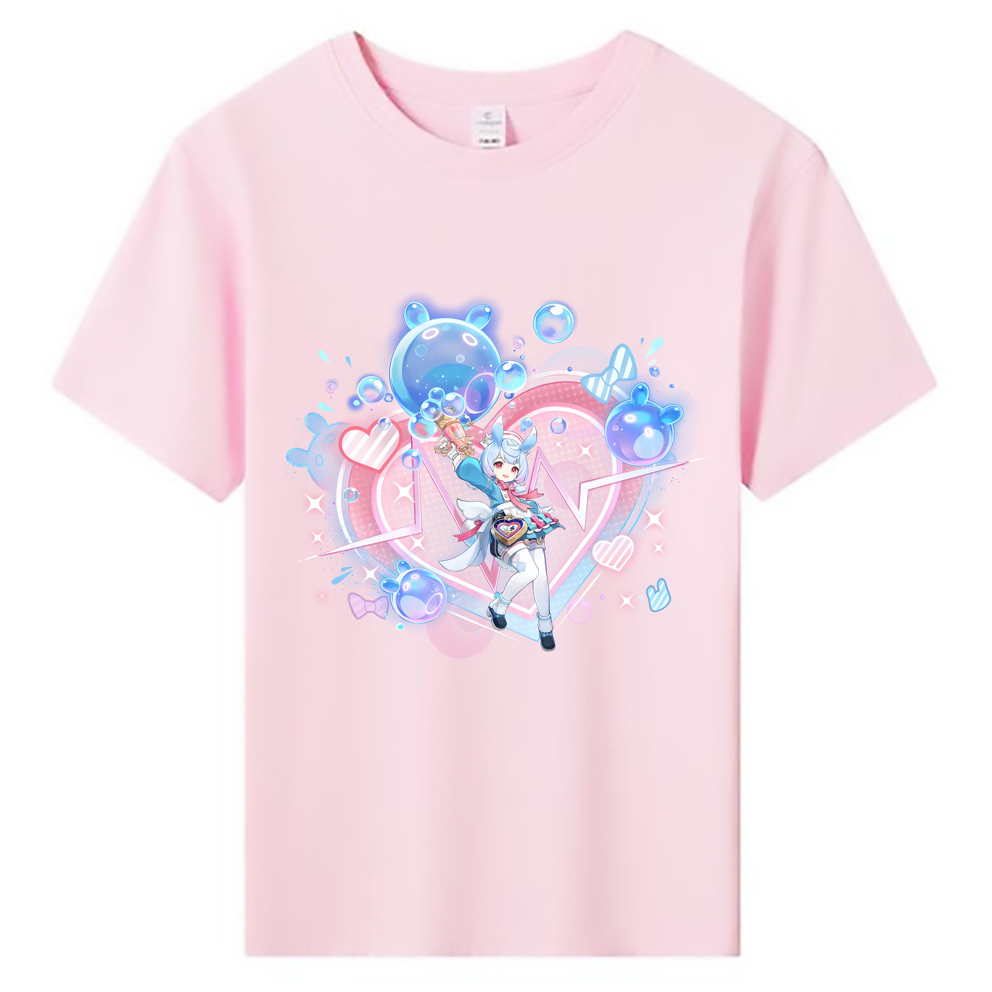 げんし神 シゲウィン genshin Shigewin 綿100％キッズTシャツ（フロントプリント）