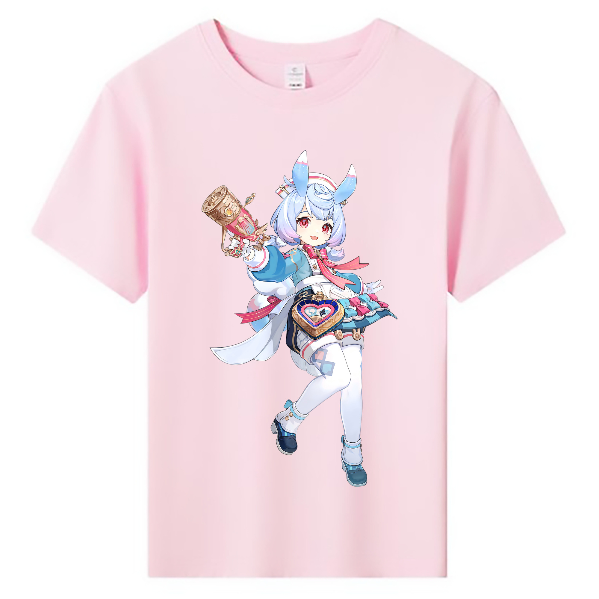 げんし神 シゲウィン genshin Shigewin 綿100％キッズTシャツ（フロントプリント）