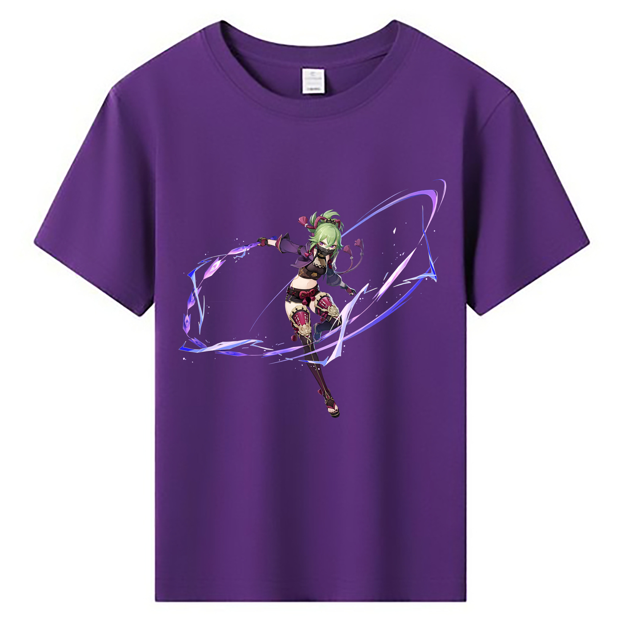 げんし神  久岐忍 くき しのぶ genshin Kuki Shinobu 綿100％キッズTシャツ（フロントプリント）