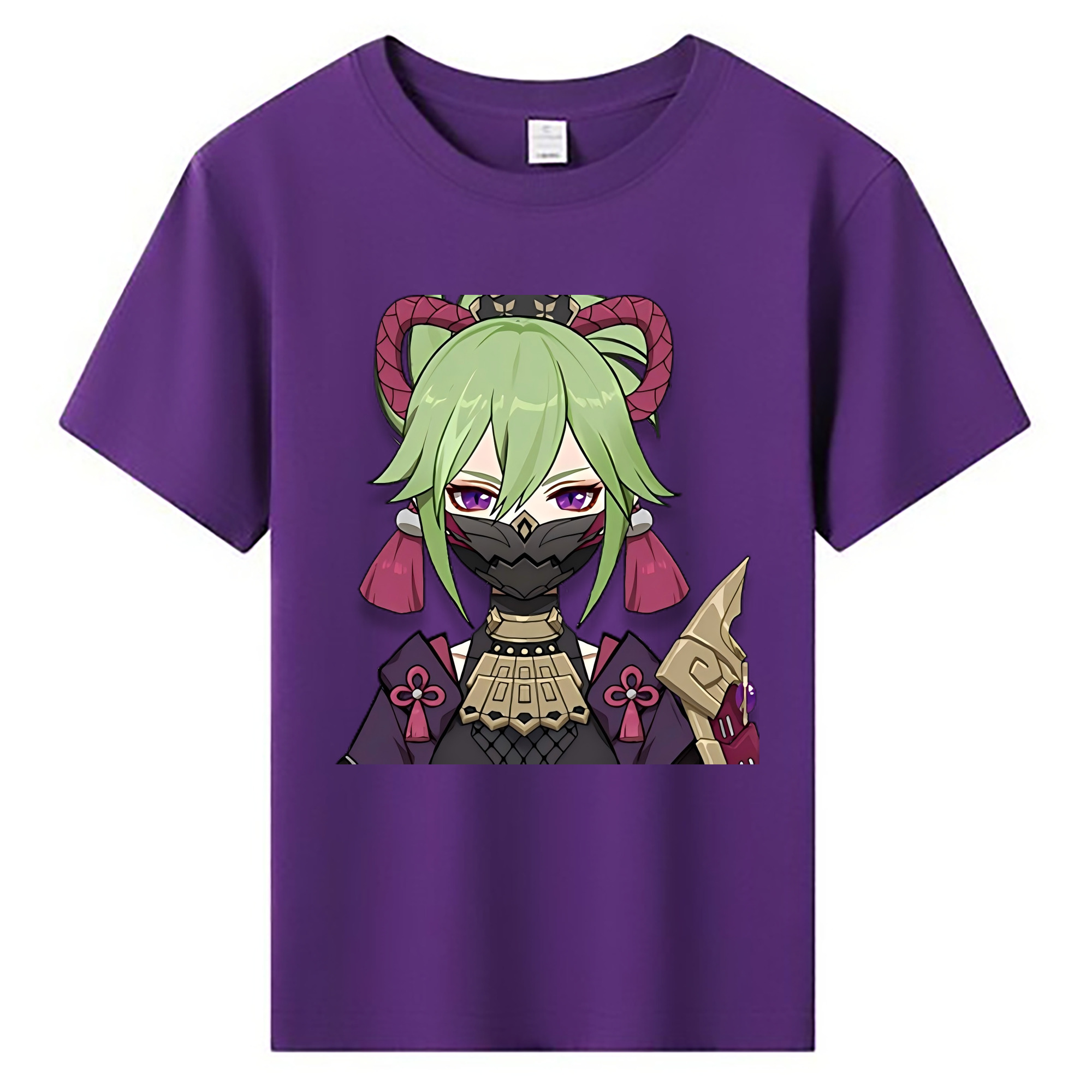 げんし神  久岐忍 くき しのぶ genshin Kuki Shinobu 綿100％キッズTシャツ（フロントプリント）