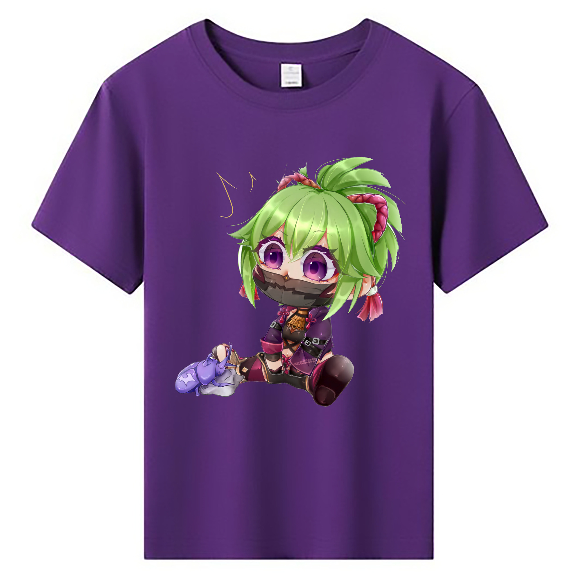 げんし神  久岐忍 くき しのぶ genshin Kuki Shinobu 綿100％キッズTシャツ（フロントプリント）