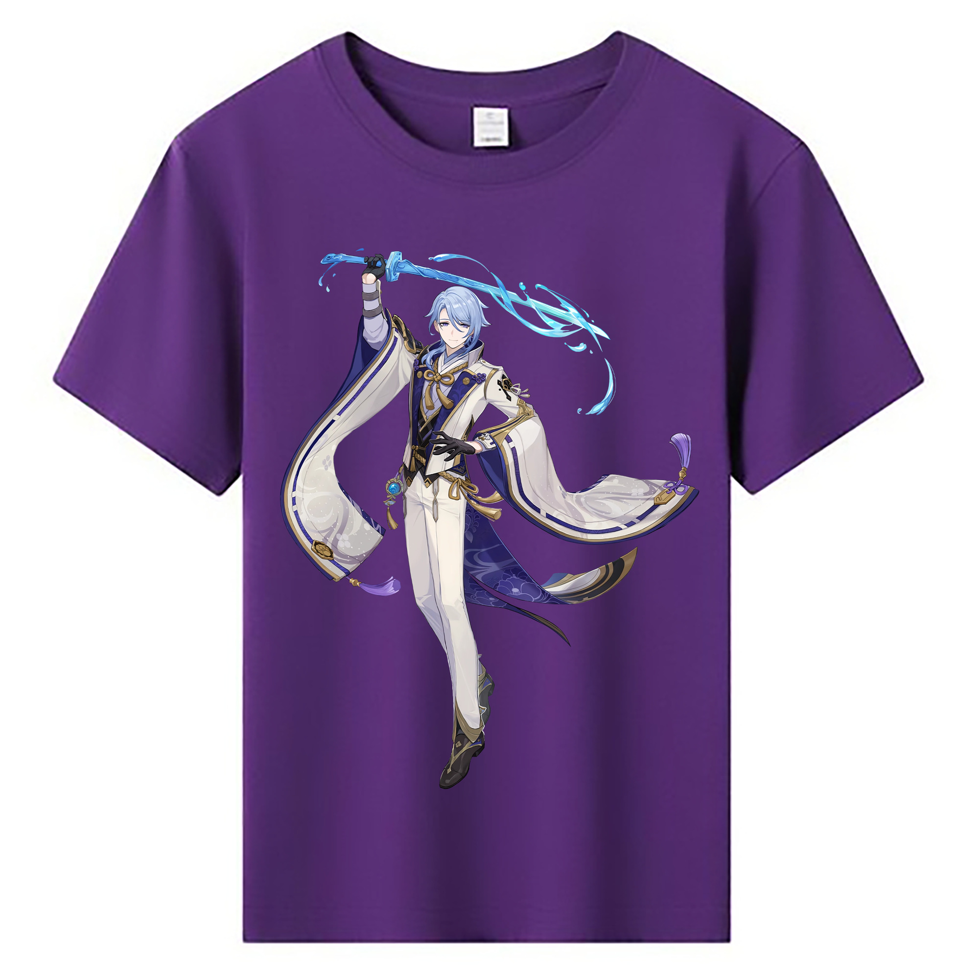 げんし神 神里綾人 かみさとあやと genshin Kamisato Ayato 綿100％キッズTシャツ（フロントプリント）