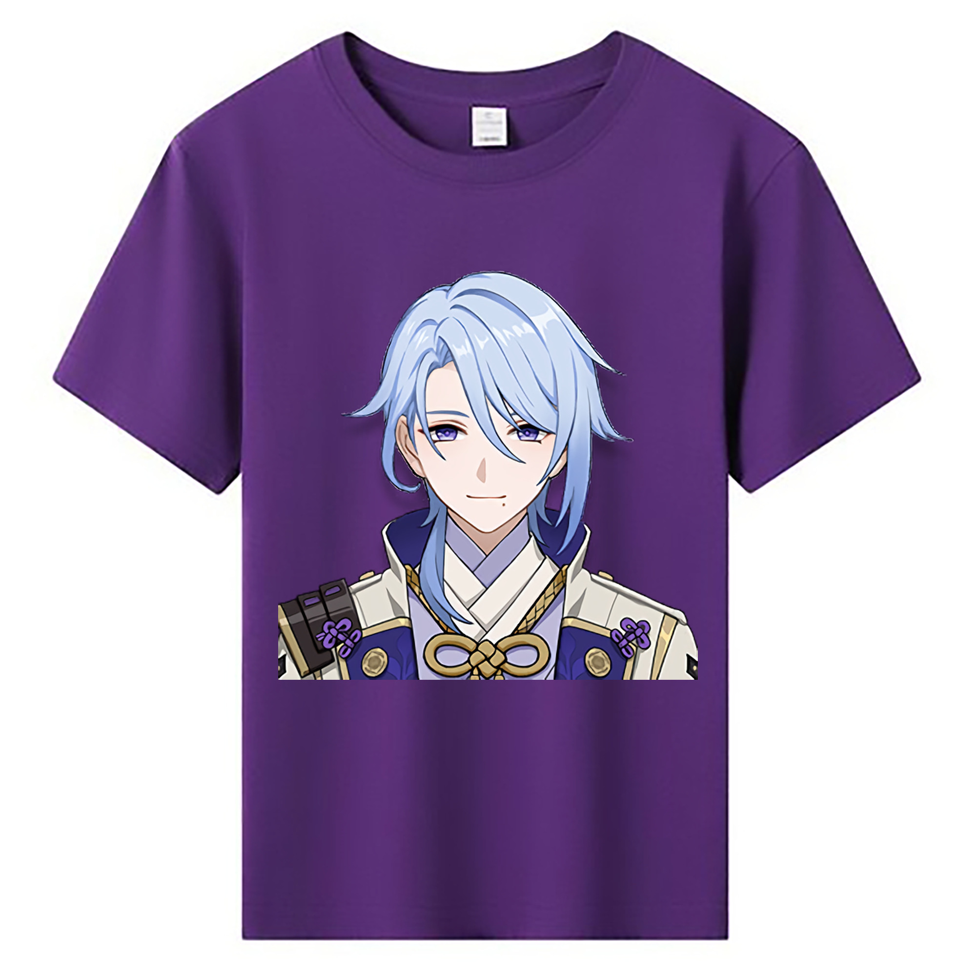 げんし神 神里綾人 かみさとあやと genshin Kamisato Ayato 綿100％キッズTシャツ（フロントプリント）