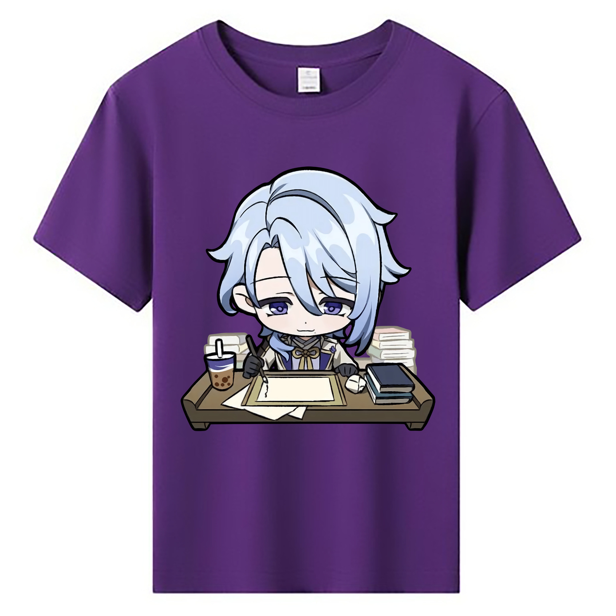 げんし神 神里綾人 かみさとあやと genshin Kamisato Ayato 綿100％キッズTシャツ（フロントプリント）