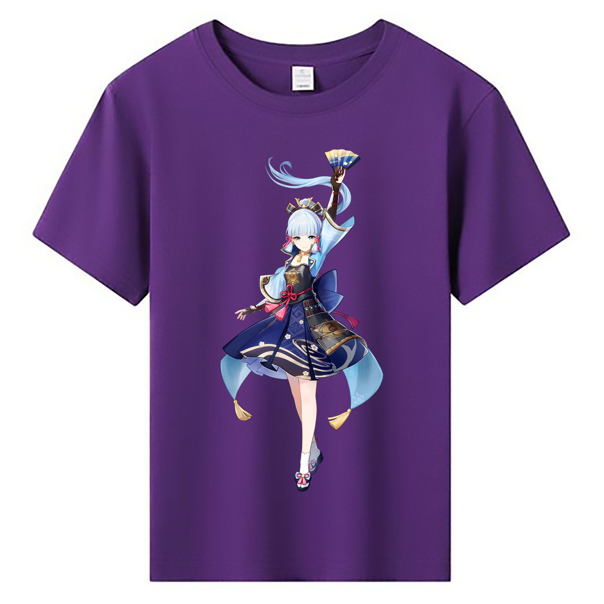 げんし神 神里綾華 神宮寺レン genshin Kamimiya Ren 綿100％キッズTシャツ（フロントプリント）