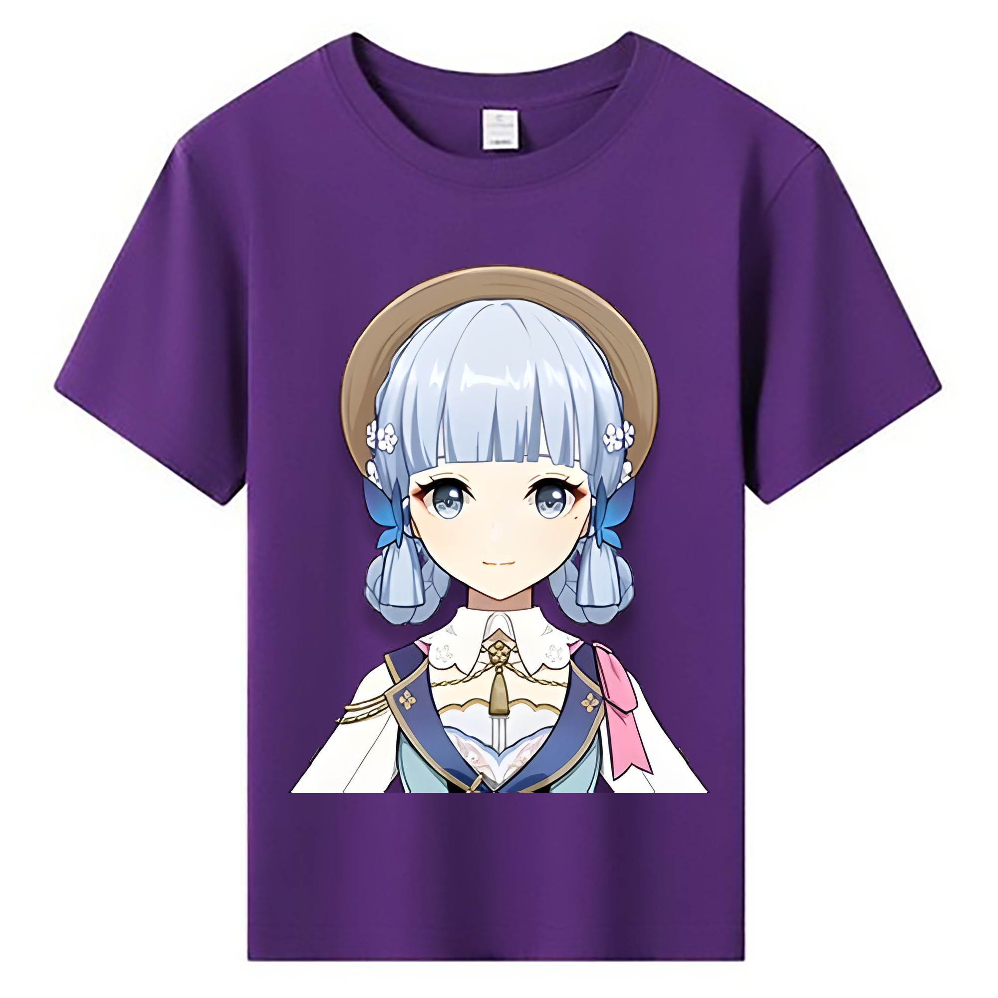 げんし神 神里綾華 神宮寺レン genshin Kamimiya Ren 綿100％キッズTシャツ（フロントプリント）