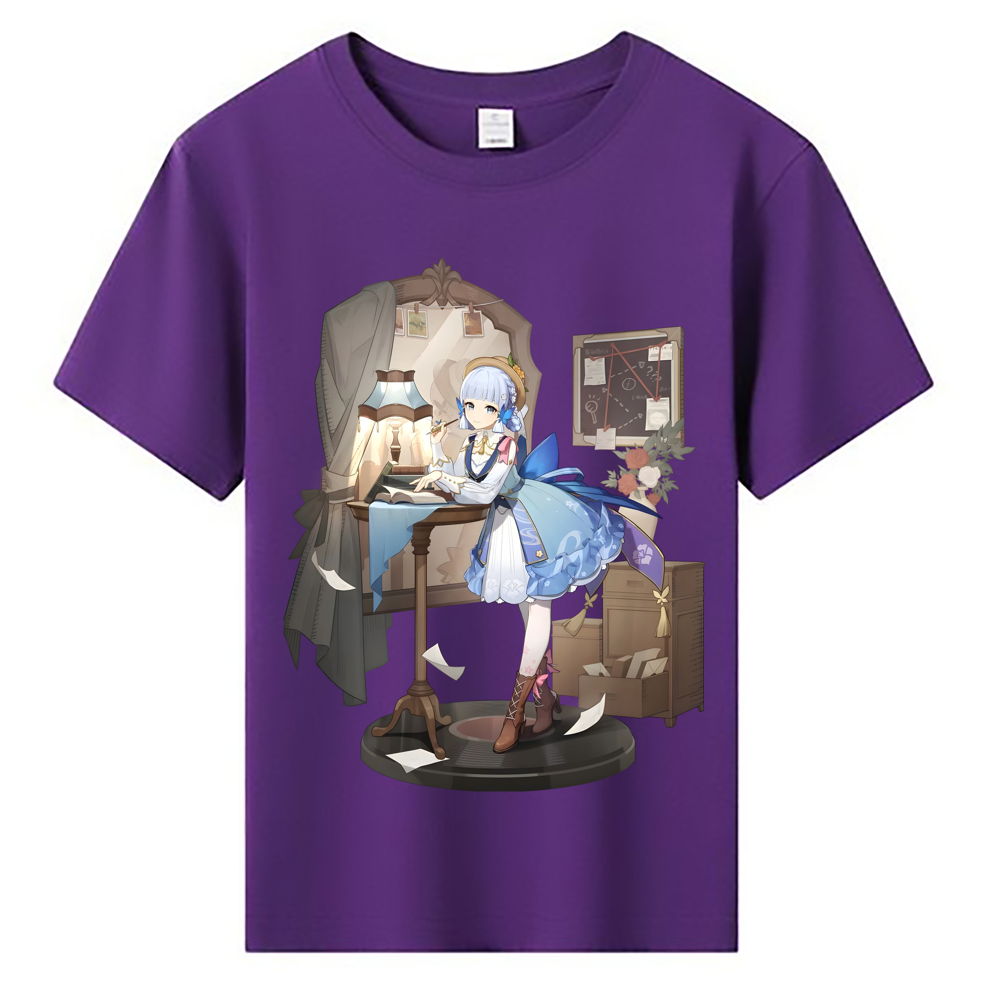 げんし神 神里綾華 神宮寺レン genshin Kamimiya Ren 綿100％キッズTシャツ（フロントプリント）