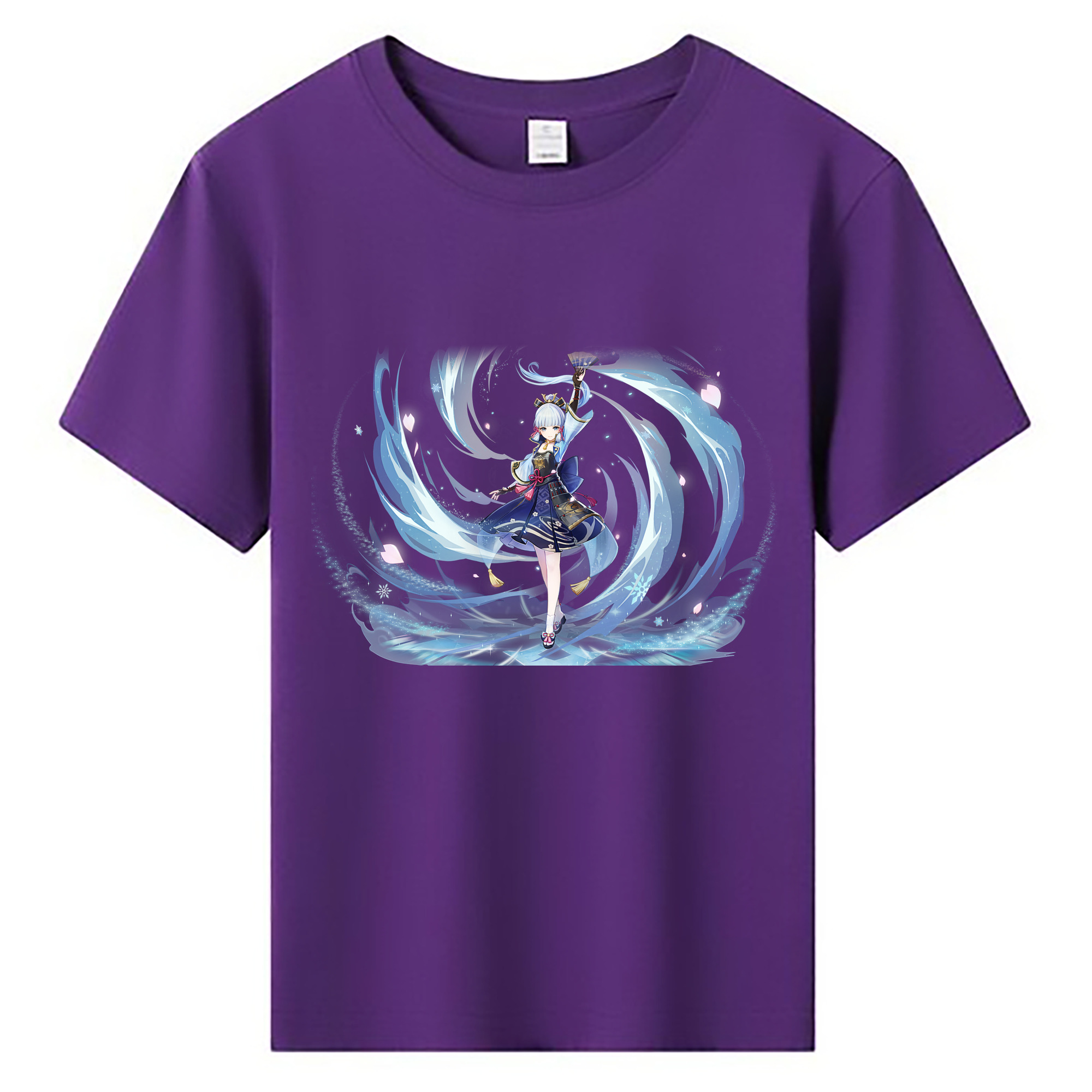 げんし神 神里綾華 神宮寺レン genshin Kamimiya Ren 綿100％キッズTシャツ（フロントプリント）