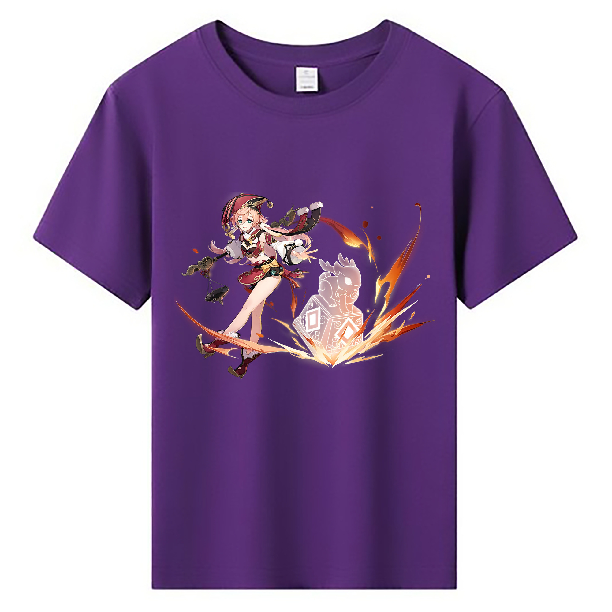 げんし神 ヤンフェイ genshin Yanfei 綿100％キッズTシャツ（フロントプリント）