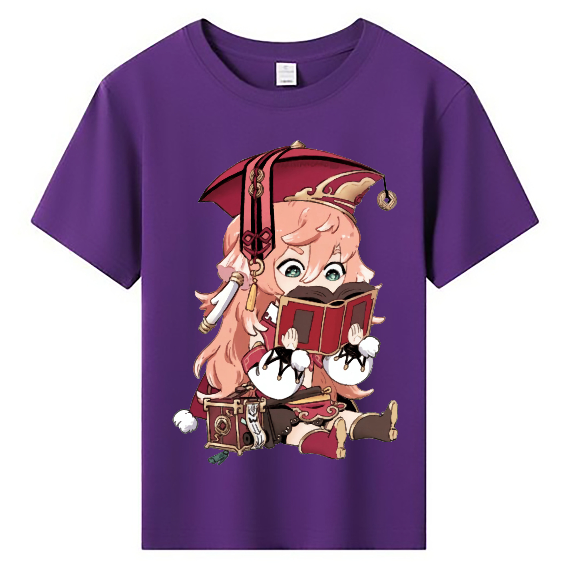 げんし神 ヤンフェイ genshin Yanfei 綿100％キッズTシャツ（フロントプリント）
