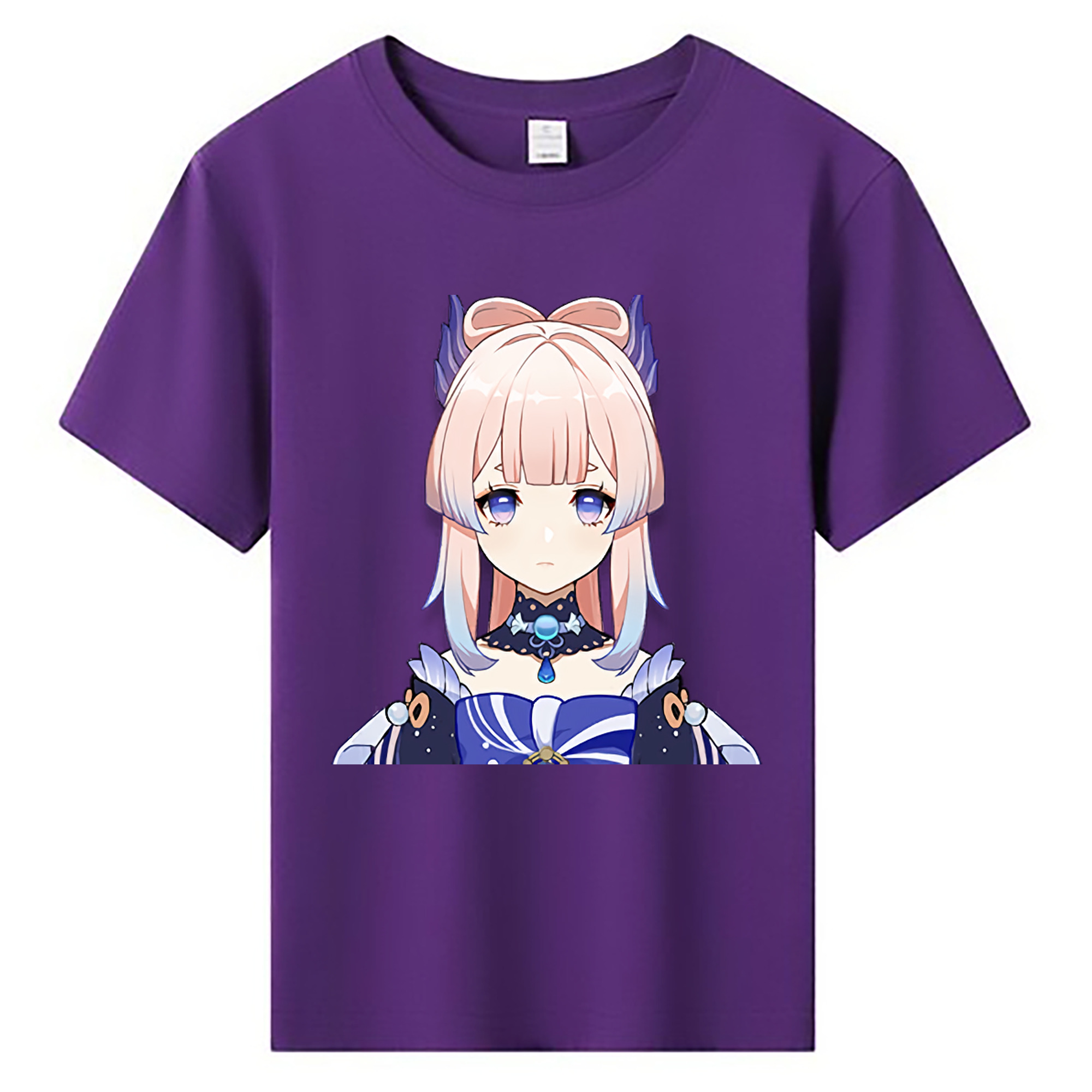 げんし神 珊瑚宮心海 サンゴノミヤ・ココミ genshin Sangonomiya Kokomi 綿100％キッズTシャツ（フロントプリント）