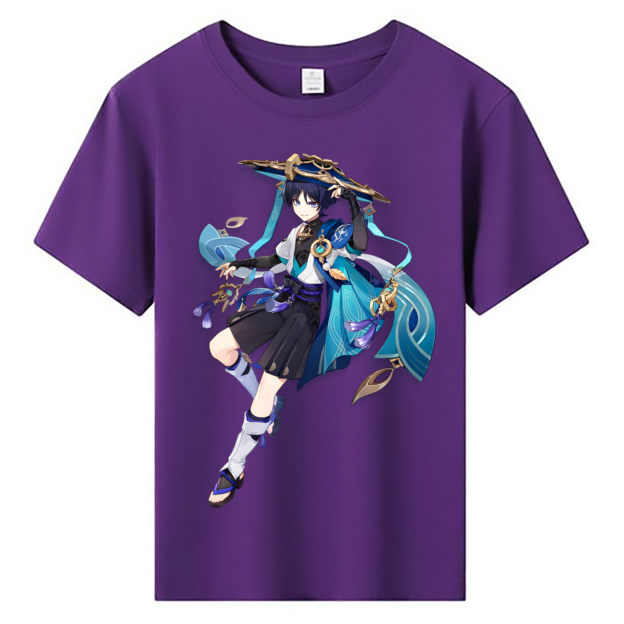 げんし神 さんペい genshin Sanpei 綿100％キッズTシャツ（フロントプリント）
