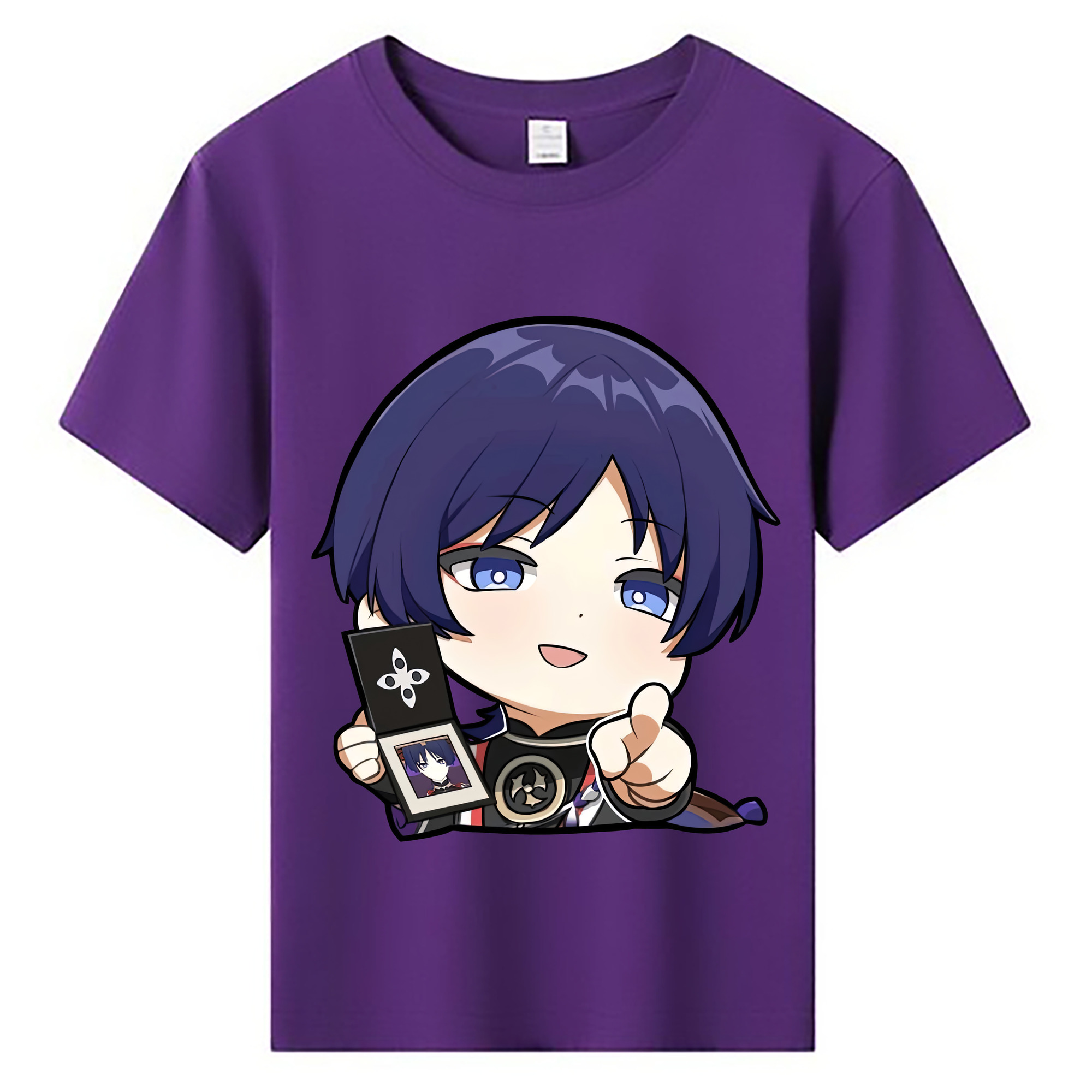 げんし神 さんペい genshin Sanpei 綿100％キッズTシャツ（フロントプリント）