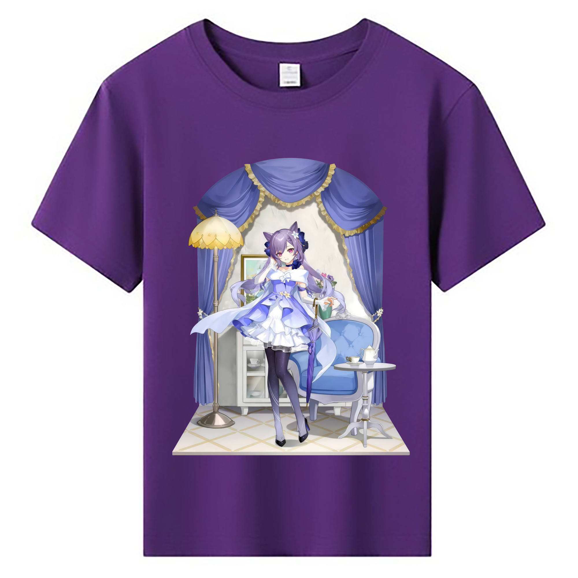 げんし神 刻晴 こくせい genshin Kokusei 綿100％キッズTシャツ（フロントプリント）