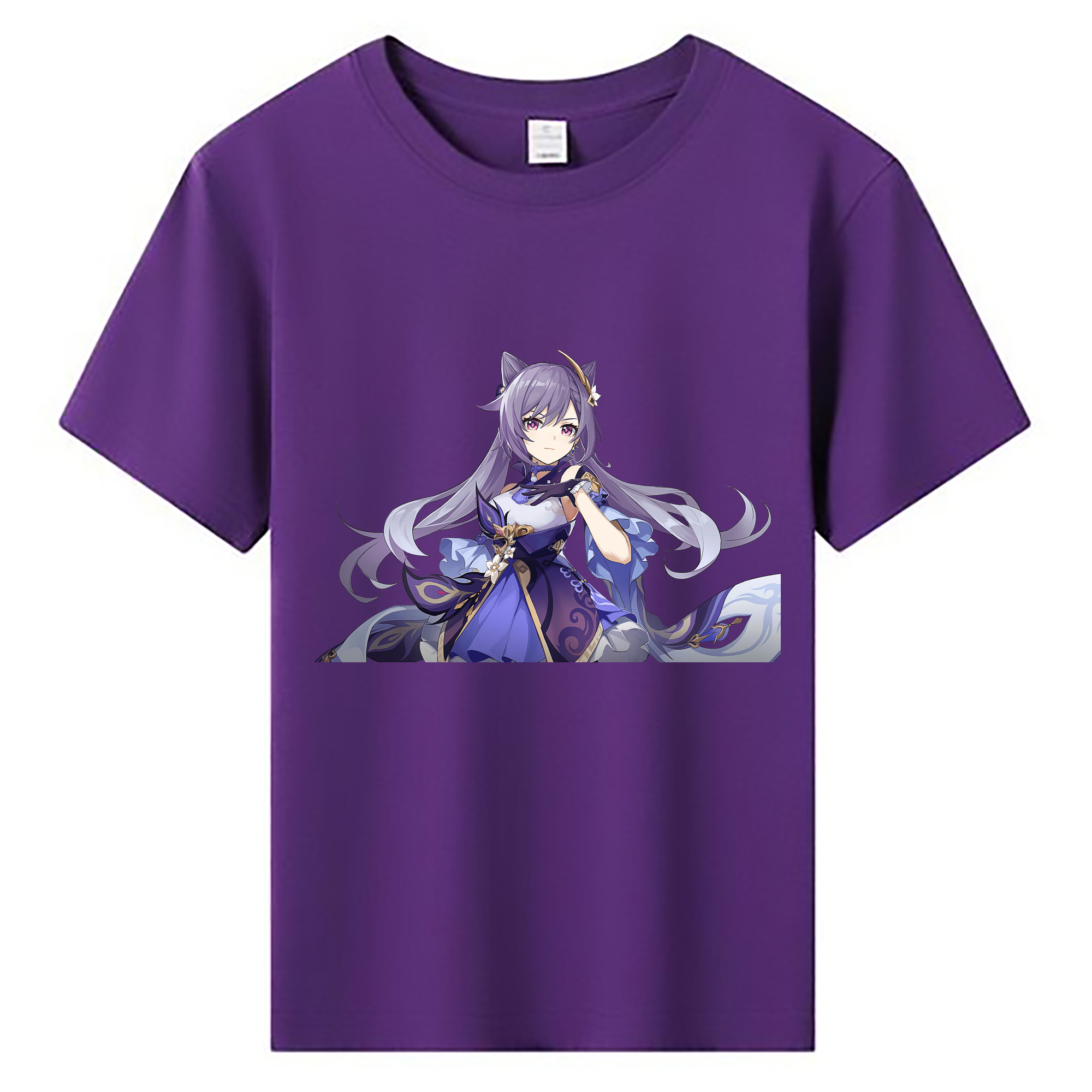げんし神 刻晴 こくせい genshin Kokusei 綿100％キッズTシャツ（フロントプリント）