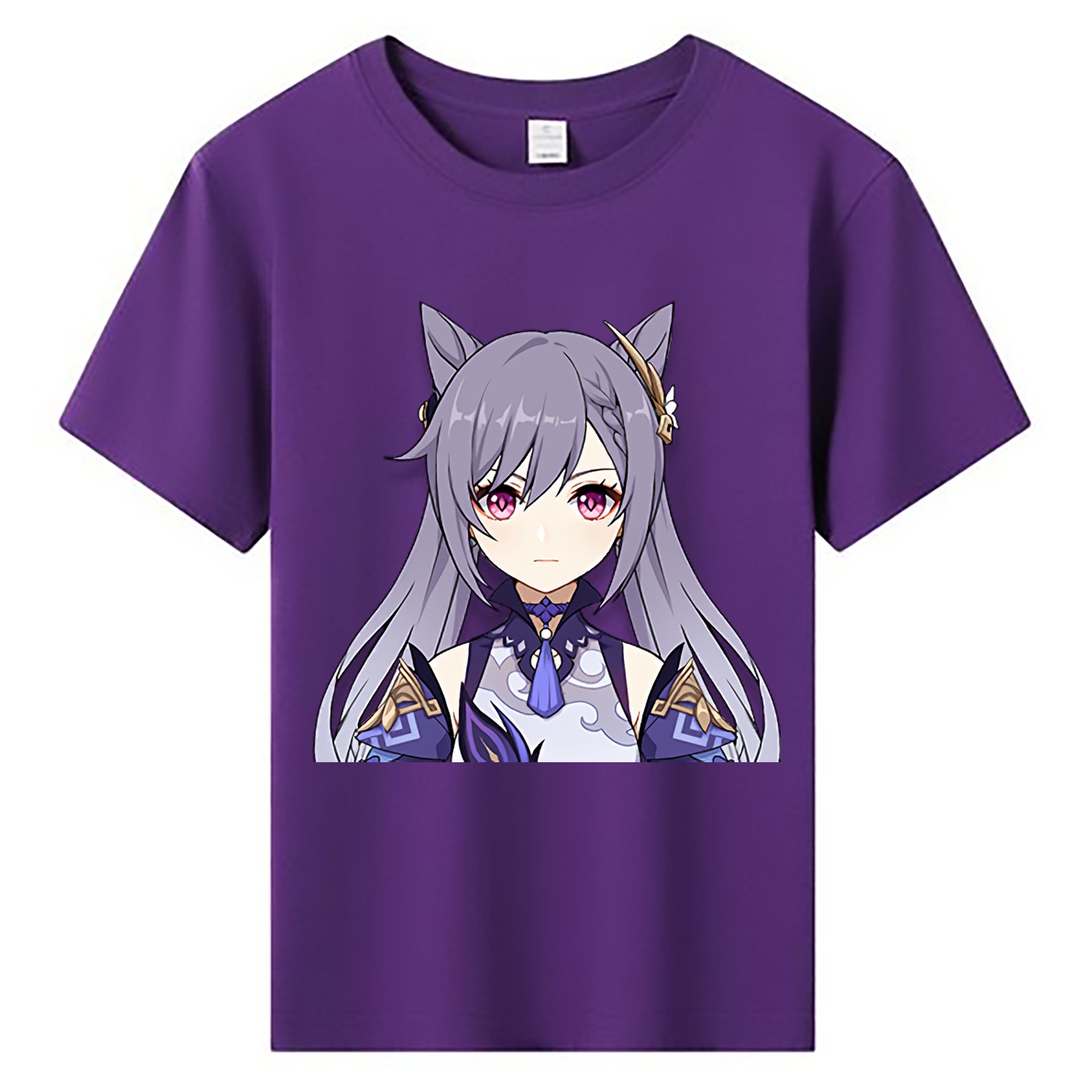 げんし神 刻晴 こくせい genshin Kokusei 綿100％キッズTシャツ（フロントプリント）