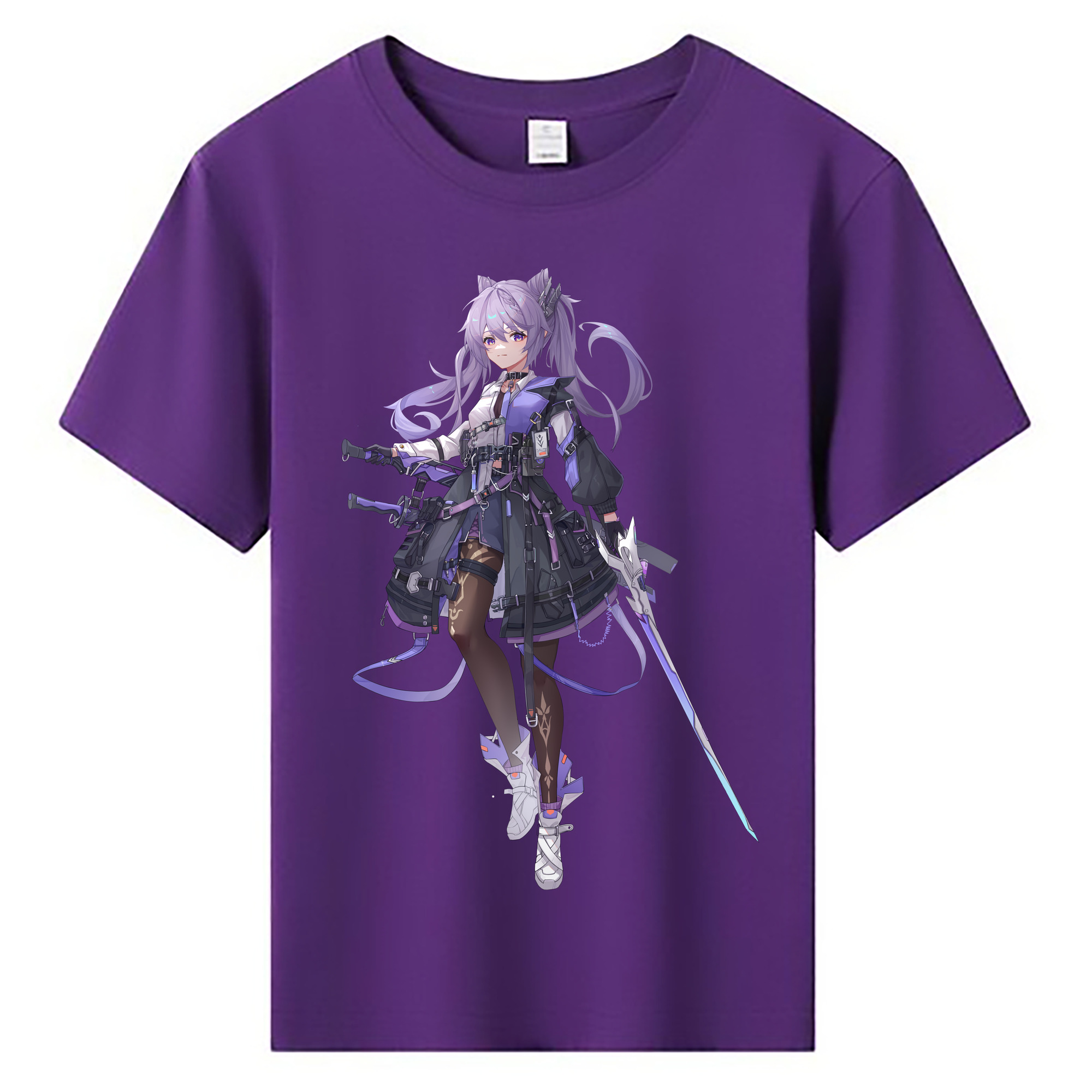 げんし神 刻晴 こくせい genshin Kokusei 綿100％キッズTシャツ（フロントプリント）