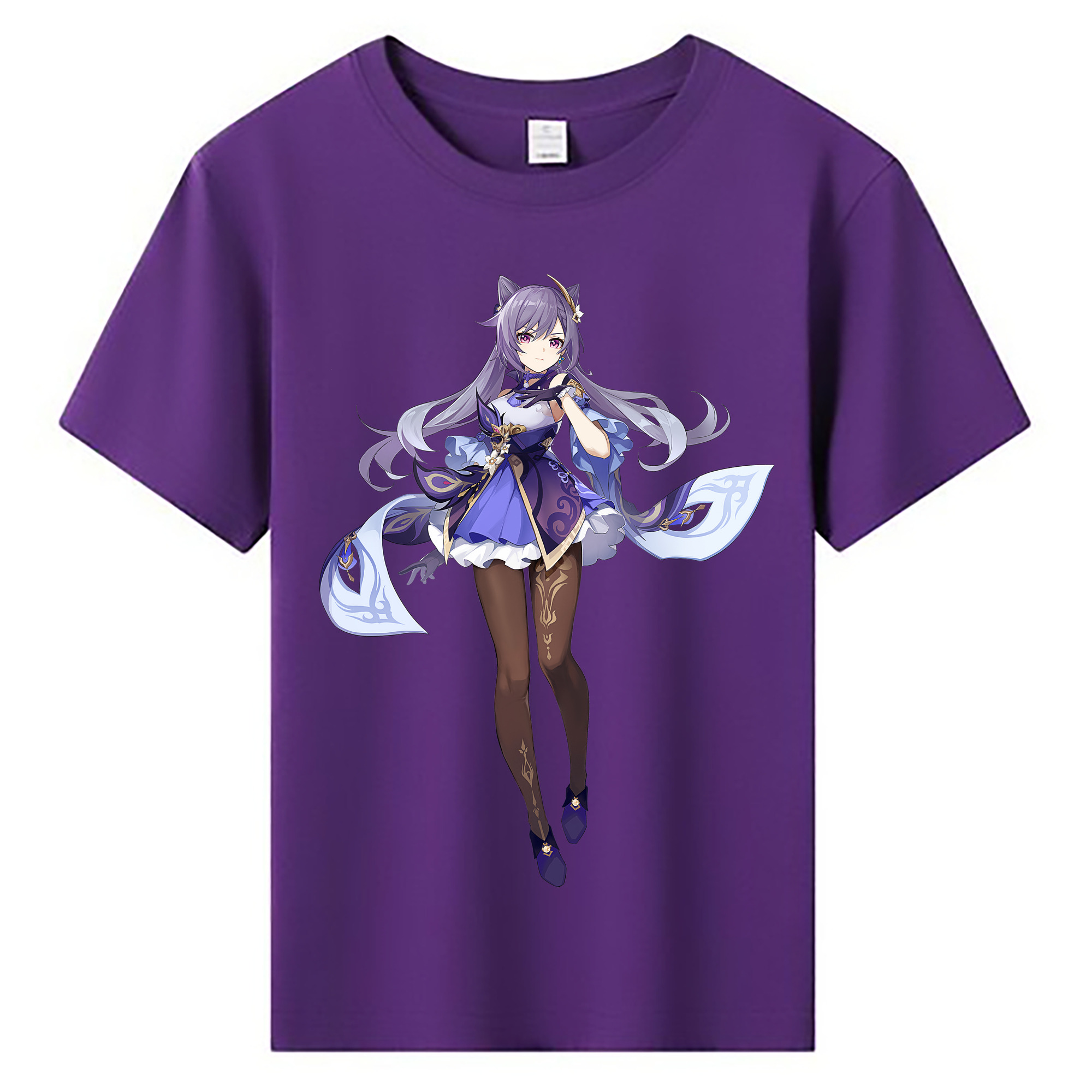 げんし神 刻晴 こくせい genshin Kokusei 綿100％キッズTシャツ（フロントプリント）
