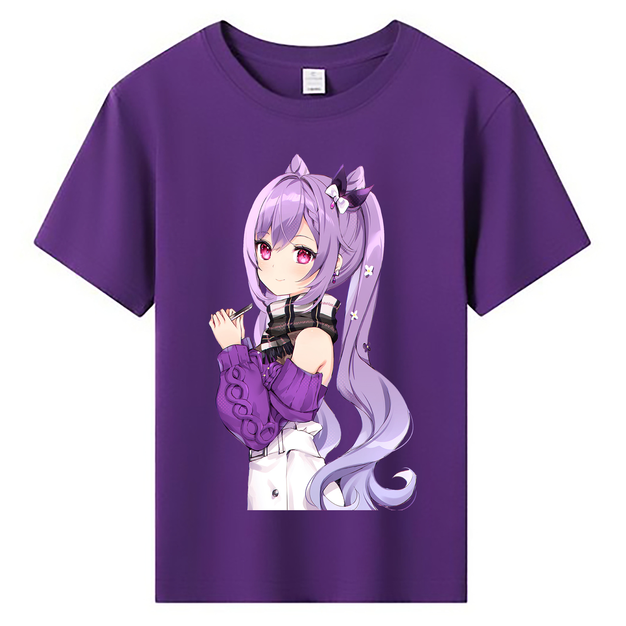 げんし神 刻晴 こくせい genshin Kokusei 綿100％キッズTシャツ（フロントプリント）