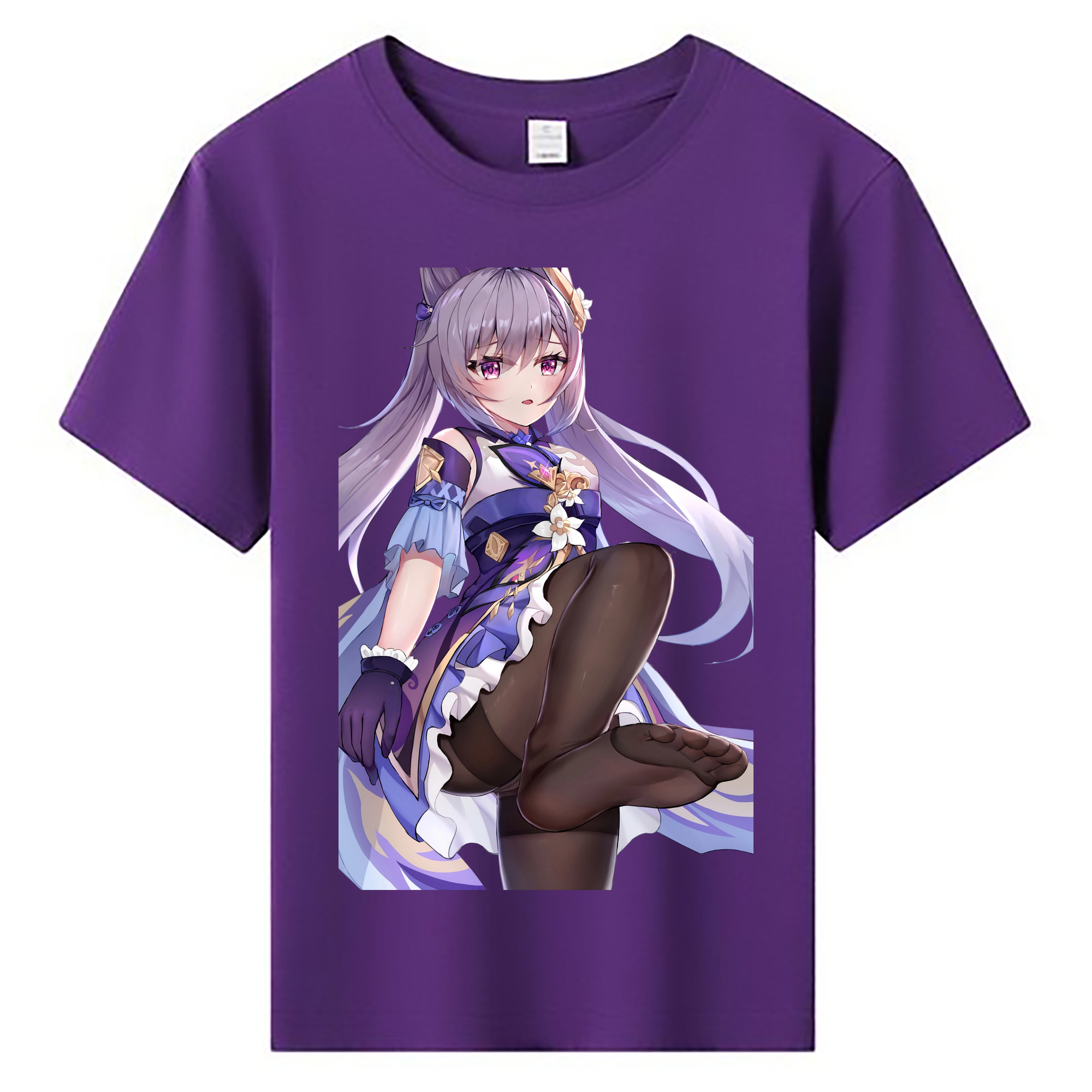 げんし神 刻晴 こくせい genshin Kokusei 綿100％キッズTシャツ（フロントプリント）