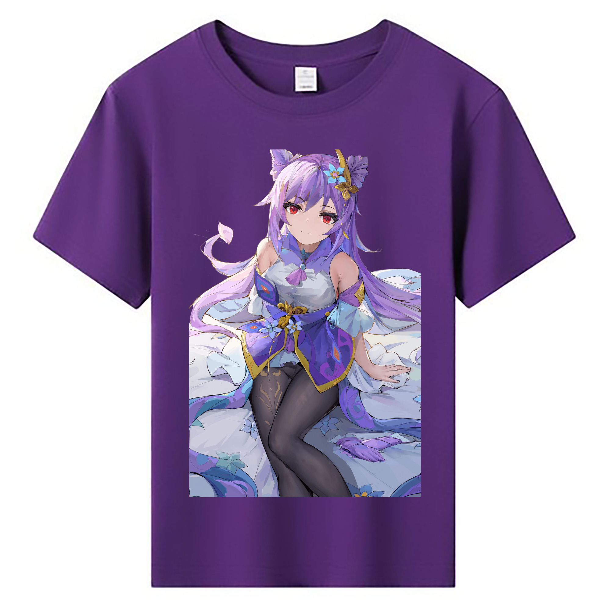 げんし神 刻晴 こくせい genshin Kokusei 綿100％キッズTシャツ（フロントプリント）